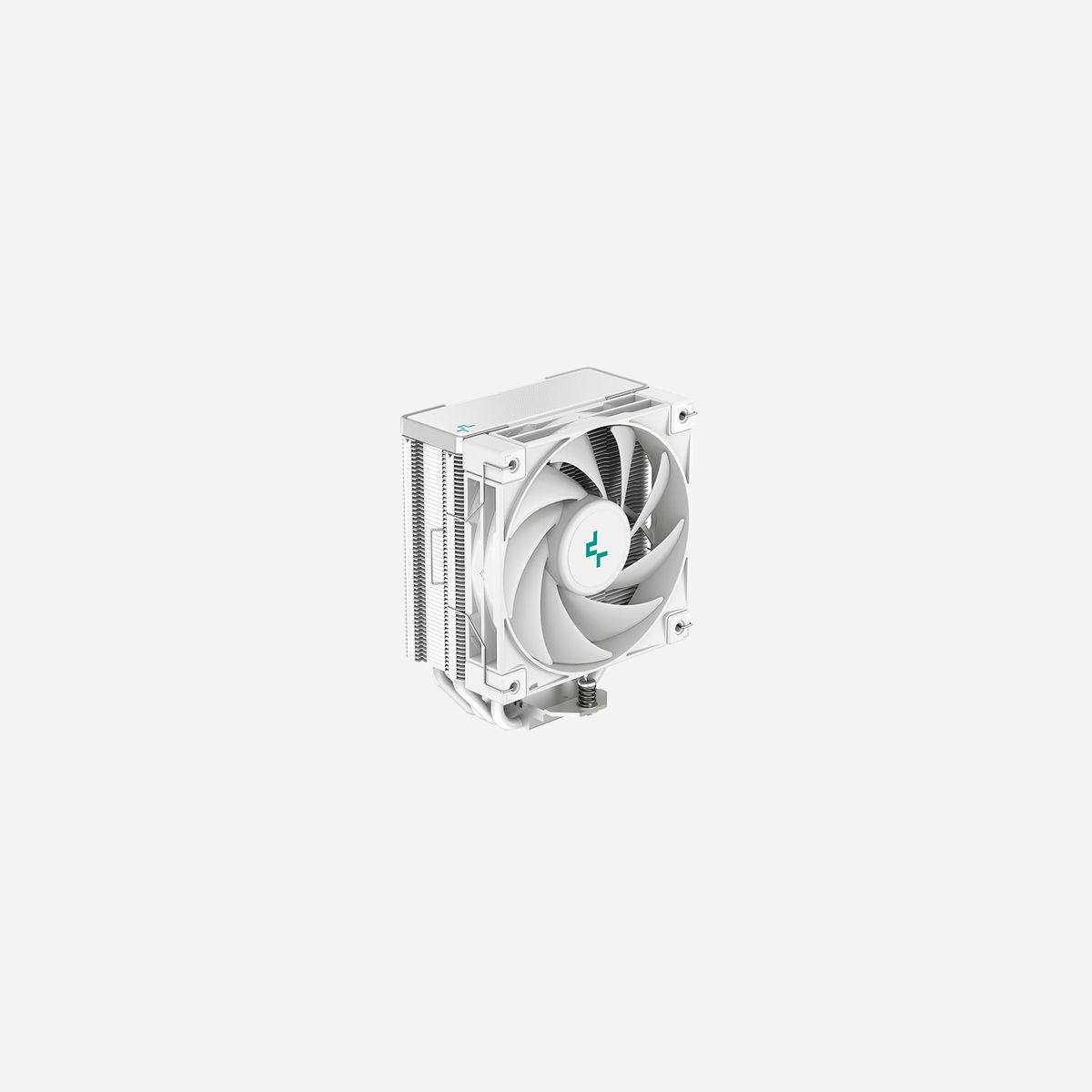 DeepCool AK400 WH Refroidisseur d'air CPU - Ventilateur 120mm (500-1850 RPM) - 4 Caloducs Cuivre - Socket LGA1700/AM4 - Blanc - 66.47 CFM - 29 dBA - DeepCool AK400 WH. Type: Refroidisseur d'air, Diamètre du ventilateur: 12 cm, Pression d'air maximale: 2,04 mmH2O. Largeur: 127 mm, Profondeur: 97 mm. Couleur du produit: Blanc