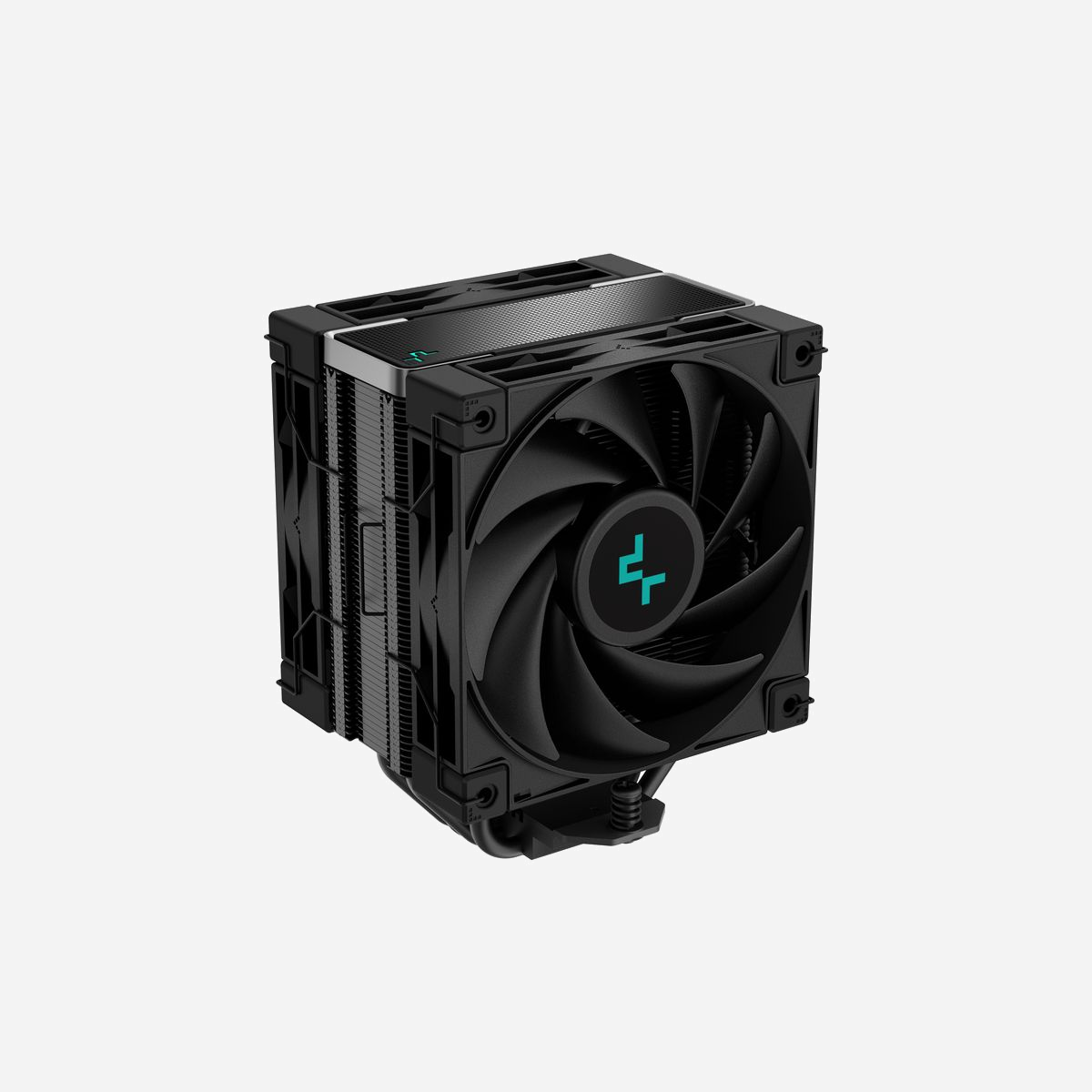 DeepCool AK400 ZERO DARK PLUS Refroidisseur d'air CPU - 12cm, 500-1650RPM, 59.46CFM, 1.62mmH2O, FDB, 4 caloducs, Socket LGA1700/AM5 Noir - DeepCool AK400 ZERO DARK PLUS. Type: Refroidisseur d'air, Diamètre du ventilateur: 12 cm, Vitesse de rotation (min): 500 tr/min, Vitesse de rotation (max): 1650 tr/min, Pression d'air maximale: 1,62 mmH2O, Type de roulement: Palier à dynamique des fluides (FDB). Largeur: 127 mm, Profondeur: 123 mm, Hauteur: 155 mm. Couleur du produit: Noir