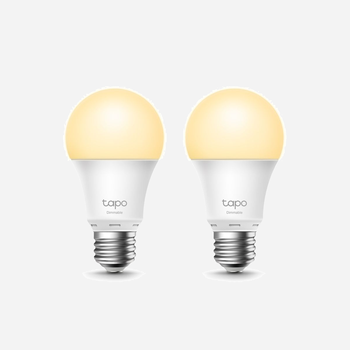 TP-Link Tapo L510E (2-pack) Ampoule LED Intelligente Wi-Fi A27 8.7W 806lm 220-240V 50-60Hz Compatible Wi-Fi 802.11b/g/n Blanc/Métallique - TP-Link Tapo L510E(2-pack). Type: Ampoule intelligente, Interface: Wi-Fi, Couleur du produit: Métallique, Blanc. Tension d'entrée: 220-240 V, Fréquence d'entrée AC: 50 - 60 Hz, Consommation électrique (pont teinté): 73 mA. Hauteur: 115 mm, Diamètre: 6 cm. Quantité: 2 pièce(s)