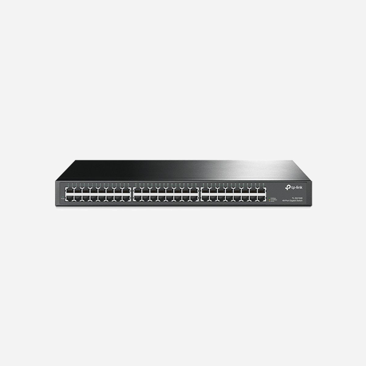 TP-Link TL-SG1048-V5 Switch Gigabit Ethernet non-géré 48 ports RJ-45 10/100/1000, 96 Gbit/s, 1U, 8000 MAC, Jumbo Frames 10000, compatible Windows/macOS/Linux - TP-Link TL-SG1048. Type de commutateur: Non-géré. Type de port Ethernet RJ-45 de commutation de base: Gigabit Ethernet (10/100/1000), Quantité de ports Ethernet RJ-45 de commutation de base: 48. Full duplex. Répertoire MAC: 8000 entrées, Capacité de commutation: 96 Gbit/s. Standards réseau: IEEE 802.3ab, IEEE 802.3i, IEEE 802.3u, IEEE 802.3x. Grille de montage, Format: 1U