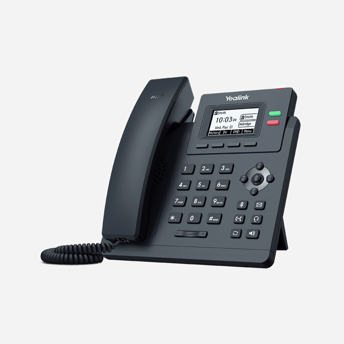 Yealink SIP-T31G Téléphone IP 2 Lignes, Écran LCD 2.3", Gigabit Ethernet, PoE, Répertoire 1000 entrées, Codecs G.722/G.729/OPUS - Yealink SIP-T31G. Type de produit: Téléphone IP, Couleur du produit: Gris, Type de combiné: Combiné filaire. Quantité de lignes: 2 lignes, Capacité du répertoire: 1000 entrées. Écran: LCD, Taille de l'écran: 5,84 cm (2.3"), Résolution de l'écran: 132 x 64 pixels. Codecs vocaux: G.722, G.729, AGC, G.729A, AJB, PLC, G.711Mu, VAD, G.711a, G.723.1, G.726, iLBC, CNG, OPUS. Type d'interface LAN Ethernet: Gigabit Ethernet, LAN Ethernet : taux de transfert des données: 10,100,1000 Mbit/s, Standards réseau: IEEE 802.3af, IEEE 802.1p, IEEE 802.1Q, IEEE 802.1x