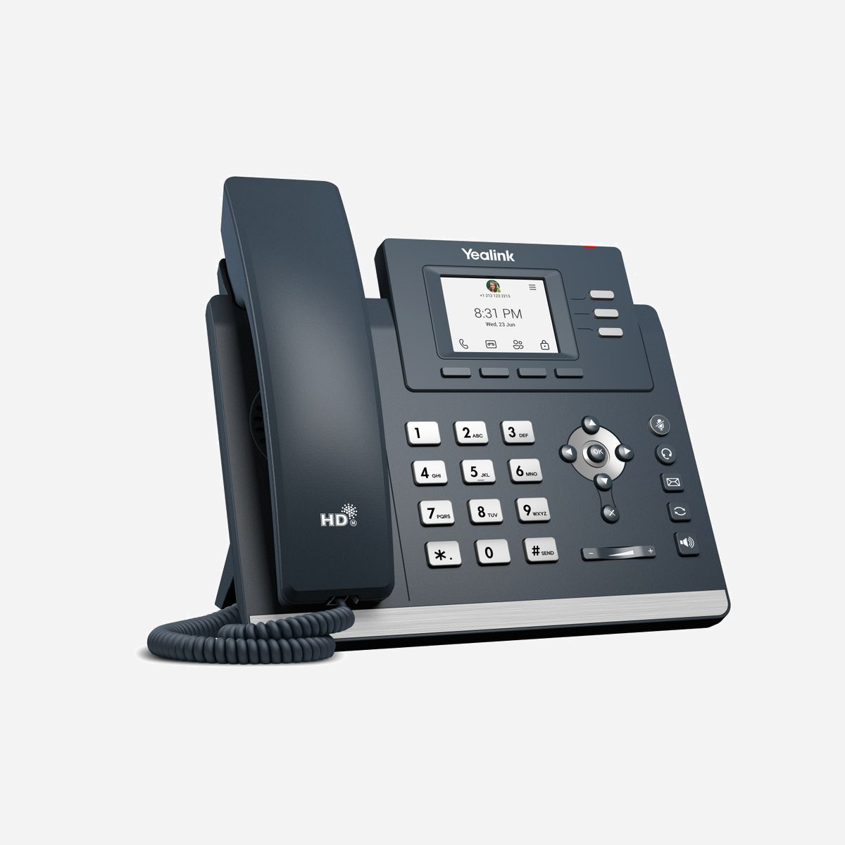 Yealink MP52 Téléphone IP Microsoft Teams Edition, combiné filaire Gris, écran 2.4" 320x240, Android 9.0, double port RJ45 Gigabit Ethernet, PoE, codecs audio/vidéo étendus. - Yealink MP52 Microsoft Teams Edition. Type de produit: Téléphone IP, Couleur du produit: Gris, Type de combiné: Combiné filaire. Système d'exploitation installé: Android, Produits compatibles: Microsoft Teams. Taille de l'écran: 6,1 cm (2.4"), Résolution de l'écran: 320 x 240 pixels, Langue de l'interface graphique utilisateur (GUI): Multi. Codecs vocaux: AGC, AJB, CNG, G.711alaw, G.711ulaw, G.722, G.722.1, G.722.1C, G.723, G.726, G.729A, G.729B, OPUS,.... Codecs Vidéo: SILK Opus, G.722, G.722.1, G.722.1C, G.711 (A/μ), G.723, G.726, G.729AB, ILBC