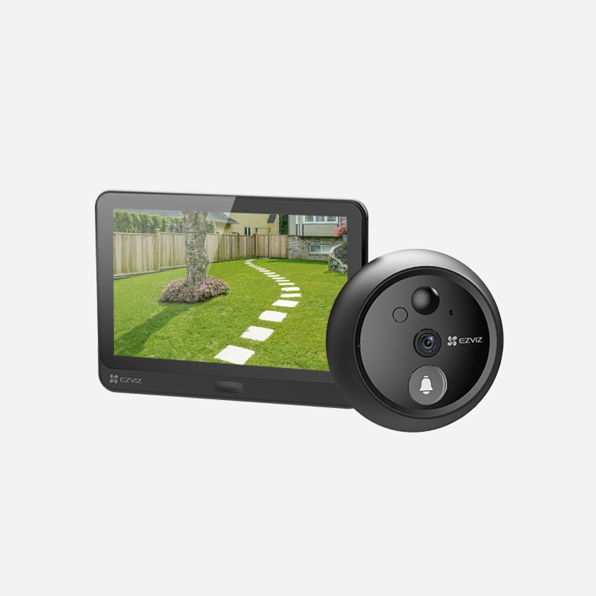 EZVIZ Kit Sonnette Vidéo CS-HP4 Noir : Caméra 2MP CMOS 1/3", Wi-Fi 802.11n, Vision Nocturne 3m, MicroSD 512GB Max, Alimentation 5V DC - EZVIZ CS-HP4. Couleur du produit: Noir. Cartes mémoire compatibles: MicroSD (TransFlash), Taille maximale de la carte mémoire: 512 Go. Mégapixel: 2 MP, Cadence maximale: 15 ips, Taille du capteur d'image: 1/3". Technologie de connectivité: Sans fil, Standards wifi: 802.11b, 802.11g, Wi-Fi 4 (802.11n), Fréquence: 20 MHz. Type de source d'alimentation: CC, Tension d'entrée: 5 V, Consommation d'énergie (transmission): 2,2 W