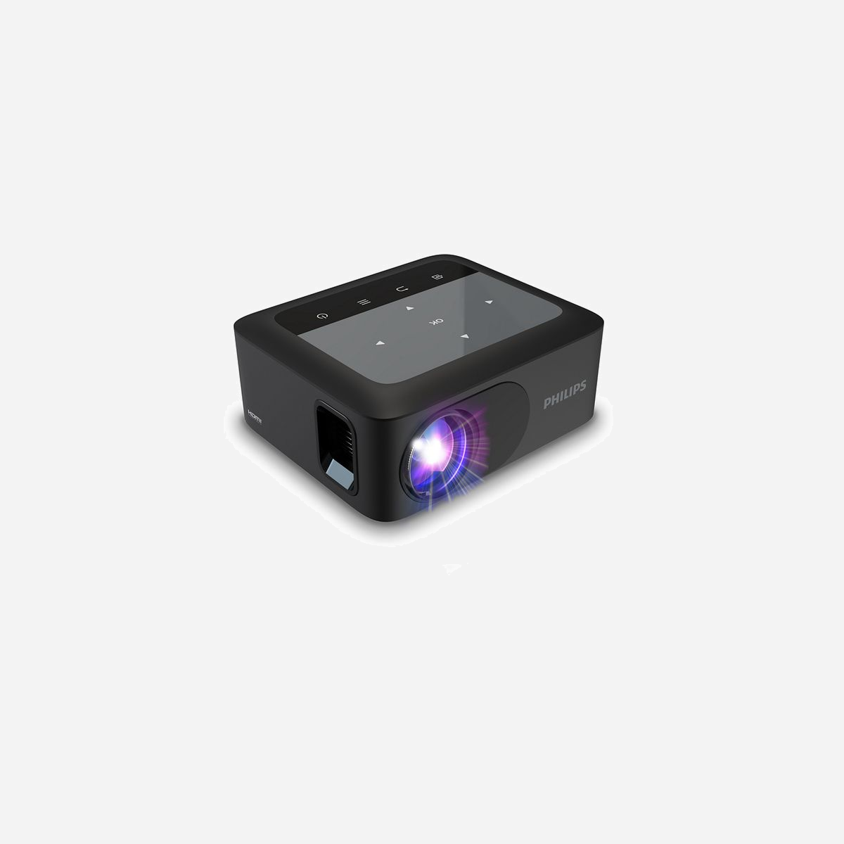 Philips NeoPix 110 Projecteur LED 720p (1280x720) 100 ANSI lumens, Wi-Fi Dual Band, HDMI, USB, Lecteur MicroSD, Haut-parleur 3W, Durée LED 30000h - <b>Compact et sans fil</b><br>Le NeoPix 110 projette une agréable image HD 720p mesurant jusqu’à 165 cm. Compact et offrant un grand choix de connecteurs (HDMI, USB) ainsi qu’un mode miroir Wi-Fi Dual Band. Lecteur multimédia intégré pour les films et les photos et enceinte intégrée.<br><br><b>Mode miroir Wi-Fi intelligent</b><br>Établissez une connexion sans fil avec vos appareils portables (tablettes, smartphones ou même ordinateurs) pour afficher en mode miroir vos contenus et les partager. Vous avez des vidéos sur votre téléphone ? Pas de problème, il vous suffit d’utiliser une connexion Wi-Fi (iOS, Android, Mac et PC). Avec la technologie Dual Band (2,4 et 5 GHz), votre connexion sera encore plus stable et rapide pour une lecture plus fluide.<br><br><b>Source lumineuse LED avancée</b><br>Offrant jusqu'à 30 000 heures de longévité, la puissante source lumineuse LED affiche des couleurs riches et vives. Vous n'aurez pas besoin de la remplacer : elle dure 20 ans sur la base d'une utilisation moyenne de 4 h par jour ! De plus, sa consommation électrique est bien inférieure à celle d'un projecteur à lampe classique. Bénéficiez d'une image plus grande et d'une immersion totale grâce à cet appareil respectueux de l'environnement !<br><br><b>NeoPix 110 en True HD 720p</b><br>Le NeoPix 110 projette tous vos films et séries préférés en True HD 720p à un format de 65”. Le moteur à courte focale permet de réduire la distance de projection pour obtenir une image encore plus grande lorsqu’il se trouve à seulement 2 mètres du mur. Le NeoPix 110 est équipé d’une vis de support intégrée et peut être monté sur un trépied.<br><br><b>Lecteur multimédia intégré</b><br>Grâce au lecteur multimédia intégré, vous avez tout à portée de main : explorez et regardez toutes vos vidéos, écoutez votre musique ou projetez vos dernières photos de vacances. Il vous suffit de brancher votre clé USB ou votre disque dur pour accéder à tous vos contenus locaux.<br><br><b>Options entièrement compatibles avec la connexion</b><br>Connectez n’importe quel appareil multimédia : décodeurs, ordinateurs, consoles de jeux et box de streaming tels que Fire Stick ou Apple TV grâce aux ports USB et HDMI intégrés. Assez de câbles ! Branchez vos clés connectées (Amazon Fire Stick, Roku...) sur la prise d’alimentation USB (5 V, 1 A) pour vous débarrasser de votre adaptateur externe.<br><br><b>Personnalisez votre projection</b><br>Optimisez les possibilités de positionnement grâce aux options d’images ! La correction trapézoïdale et la technologie de mise au point vous permettent de personnaliser les images selon vos préférences et de placer le projecteur à la distance de votre choix.