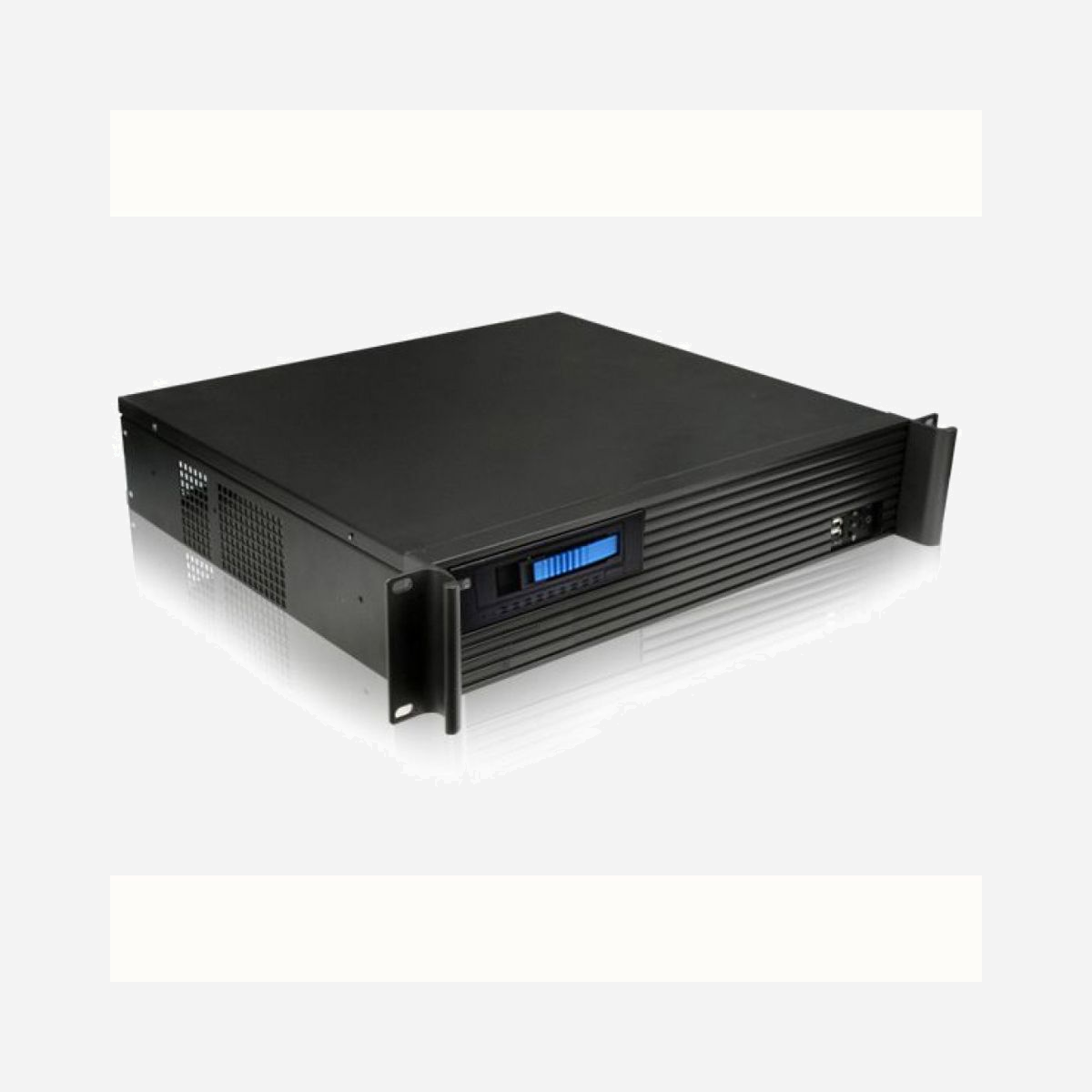 Boîtier Serveur Rackable 2U Techly I-CASE IPC-240L Noir - Micro ATX/Mini-ITX, 4x 3.5" internes, 1x 5.25", 4 Slots d'Extension, 2x USB 2.0, Acier 1mm - Techly I-CASE IPC-240L. Format: Support, Type: Serveur, Couleur du produit: Noir. Facteurs de forme d'alimentation pris en charge: ATX, PS2. Prise en charge des diamètres des ventilateurs avants: 80 mm. Tailles de disques durs supportées: 3.5". Largeur: 465 mm, Profondeur: 400 mm, Hauteur: 88,8 mm
