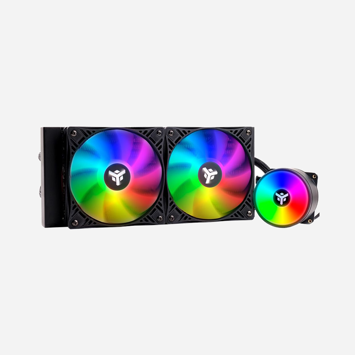 itek EVOLIQ 240 Refroidisseur liquide CPU All-in-One, Socket LGA 115x/1366/1700/20xx/AMx/FMx/TR4, Radiateur 274mm, 2x120mm PWM 800-1600 RPM - itek EVOLIQ 240. Type: Refroidisseur de liquide tout-en-un. Couleur du produit: Noir