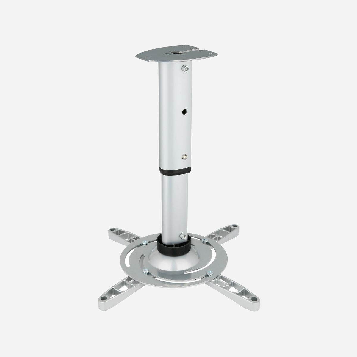 Support plafond pour projecteur Techly ICA-PM-102S Argent, charge 15kg, pivot 360°, inclinaison 0-30°, distance plafond 29.7-37cm, réglable, RoHS. - Techly ICA-PM 102S. Type de montage: Plafond, Capacité de charge maximale: 15 kg, Couleur du produit: Argent. Poids: 1,89 kg