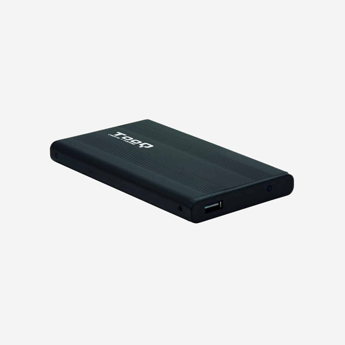 TooQ TQE-2510B Boîtier HDD 2.5" Noir Aluminium, USB 2.0, SATA I/II/III, Hot Swap, jusqu'à 0.75To, Windows/macOS/Linux, 138x71x12mm - TooQ TQE-2510. Type de produit: Boîtier HDD. Nombre d'unités de stockage pris en charge: 1, Taille de l'unité de stockage: 2.5", Interfaces de lecteur de stockage prises en charge: SATA, Série ATA II, Série ATA III, Capacité de stockage maximum: 0,75 To, Échange à chaud. Couleur du produit: Noir