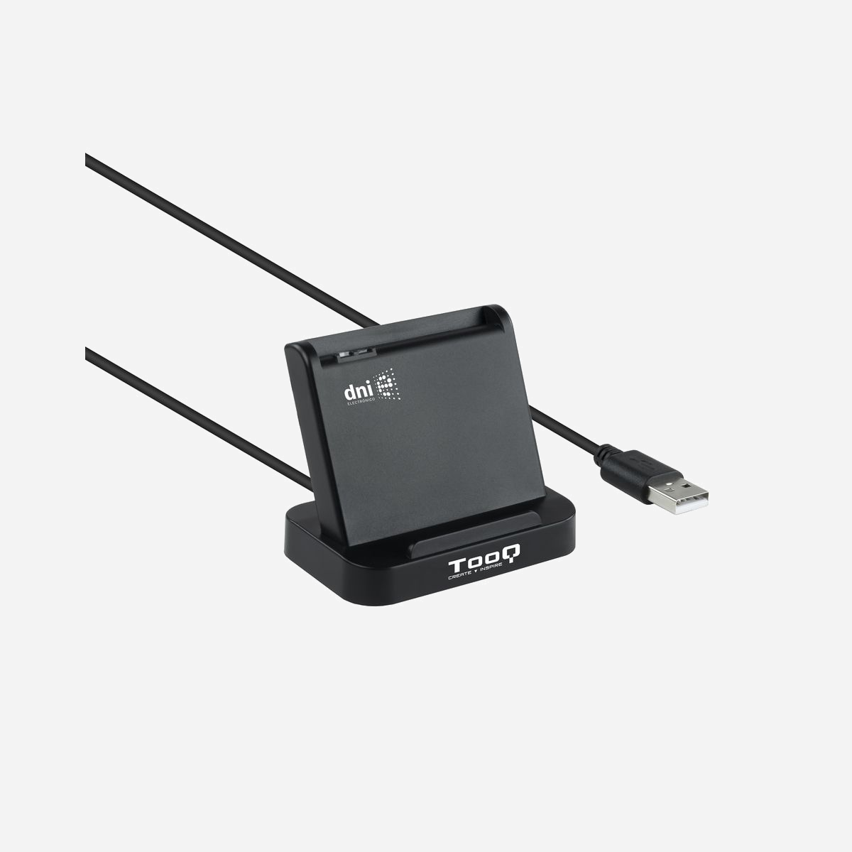 TooQ Lecteur Carte à Puce Interne USB 2.0 Noir - Compatibilité ISO-7816, EMV2 2000 Level 1, DNIe 3.0, Windows, macOS, Linux - 70x45x57mm - TooQ TQR-220B. Interface: USB 2.0. Couleur du produit: Noir. Poids: 60 g