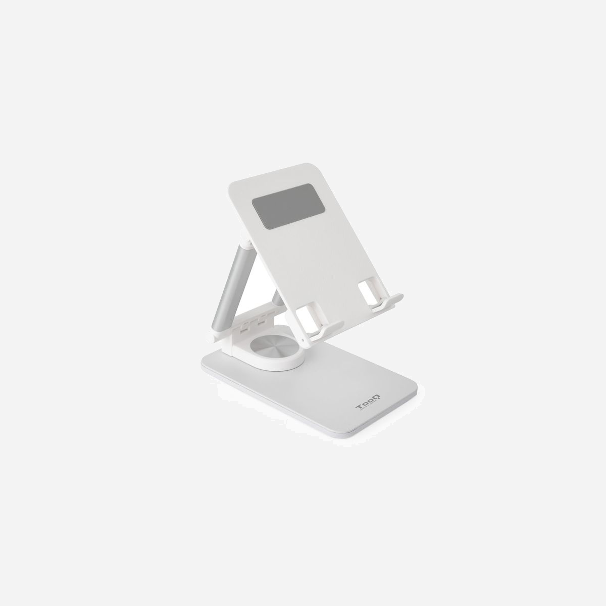 TooQ PH-HERMES-LUNA Support Passif Bureau pour Mobile/Tablette 12.9" Max, Rotation 360°, Hauteur Ajustable, Pliable, Blanc, Charge Max 1kg - TooQ Hermes. Type d'appareil mobile: Mobile/smartphone, Tablette / UMPC, Type: Support passif, Usage adapté: Bureau, Couleur du produit: Blanc