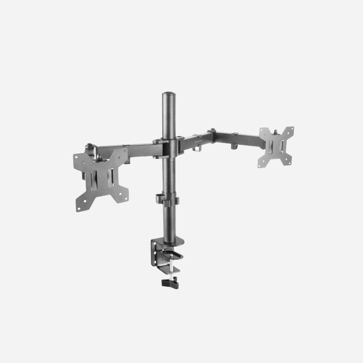 Mars Gaming MARM2 Support Bureau Double Écran 13-27" (33-68.6cm) Max 8kg/Bras VESA 75/100mm Articulé Pivot 180° Rotation 360° Noir - Le MARM2 est un support double écran de haute qualité, conçu pour les écrans de 13" à 27" et capable de supporter jusqu'à 8 kg de poids par bras. Ce support robuste et durable est doté de bras entièrement articulés, d'une gestion des câbles et d'une hauteur de moniteur réglable.<br><br><b>CONFORT ET ERGONOMIE SANS PRÉCÉDENT</b><br>Le MARM2 n'est pas seulement un support d'écran, c'est une solution pour améliorer votre bien-être et votre productivité. Ses bras entièrement articulés vous permettent d'ajuster la position de vos moniteurs avec précision et facilité. Imaginez pouvoir incliner, faire pivoter et faire pivoter chaque écran en fonction de votre angle de vue, vous aidant ainsi à prévenir la fatigue oculaire et les douleurs corporelles.<br><br><b>DISPONIBLE EN DEUX VERSIONS</b><b>NOIR OU BLANC</b><br>Le MARM2 est disponible en deux versions, noir et blanc, afin que vous puissiez choisir celle qui convient le mieux à votre espace de travail.<br><br><b>ORGANISATION ET ESPACE OPTIMISÉS</b><br>Le MARM2 ne prend pas seulement en charge vos moniteurs, il prend également soin de votre espace de travail. Son système de gestion des câbles intégré maintient vos câbles propres et organisés, évitant les enchevêtrements et l'encombrement sur votre bureau. De plus, sa capacité de levage réglable et sa prise en charge jusqu'à deux moniteurs vous permettent de libérer et de tirer le meilleur parti de votre espace de travail.<br><br><b>INSTALLATION ET CONFIGURATION FACILES</b><br>Le MARM2 est entièrement compatible avec les normes VESA75 et VESA100, garantissant une installation et une configuration faciles. Il ne vous faudra que quelques minutes pour monter et fixer vos moniteurs sur les bras du support. Grâce à sa conception intuitive, vous pouvez commencer à profiter des avantages d'une configuration à deux écrans rapidement et facilement.<br><br><b>BRAS ARTICULÉS POUR UN AJUSTEMENT TOTAL</b><br>Le support MARM2 va au-delà des supports de moniteur conventionnels. Ses deux bras entièrement articulés vous permettent de régler chaque moniteur individuellement pour obtenir l'angle et la hauteur parfaits. Réduisez la fatigue oculaire et le stress sur votre cou, vos épaules et votre dos, améliorant ainsi à la fois votre productivité et votre bien-être.<br><br><b>STRUCTURE ROBUSTE ET RÉSISTANTE</b><br>Le MARM2 est construit en acier de haute qualité, offrant une structure robuste et robuste qui garantit une stabilité exceptionnelle. Vous n’aurez pas à vous soucier des mouvements indésirables ou des vibrations inconfortables pendant que vous travaillez. Ce support fournit une base solide et sécurisée pour vos écrans, vous offrant ainsi une tranquillité d'esprit et une confiance dans leurs performances.