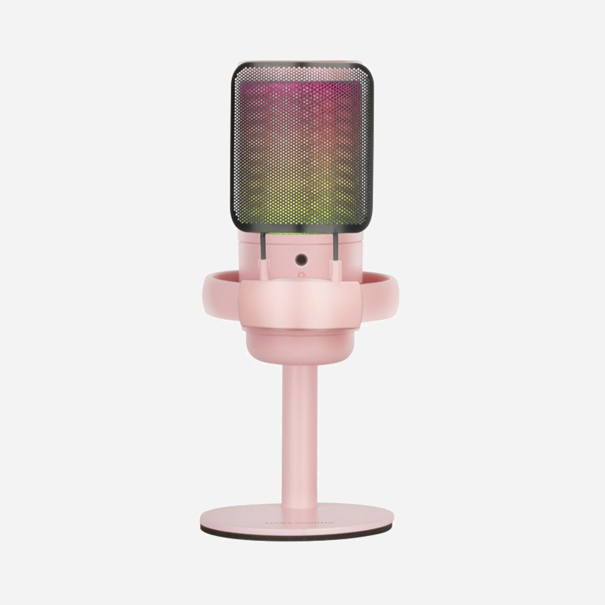 Mars Gaming MMIC-SE Rose - Microphone USB de Table, Cardioïde, ADC 24 bits 196 kHz, ARGB, Prise Casque 3.5mm, Filtre Anti-Pop, Support Métal - Le microphone MMIC-SE redéfinit l'enregistrement audio avec ses fonctionnalités exceptionnelles : ADC 24 bits 196 kHz ultra haute définition, un condensateur cardioïde professionnel qui garantit une capture sonore précise, une prise casque stéréo 3,5 mm pour une surveillance sans latence et un éclairage ARGB fascinant. Avec des commandes tactiles intuitives, une qualité de fabrication solide et un filtre anti-pop en métal, un support de table en métal et un système anti-vibration, ce microphone est la clé pour réaliser des enregistrements de qualité studio avec style et facilité.<br><br><b>SON CLAIR AVEC ADC 196KHZ 24 BITS</b><br>Êtes-vous prêt à faire passer votre expérience audio au niveau supérieur ? Préparez-vous à être impressionné par les capacités du microphone haute résolution MMIC-SE. Doté d'un étonnant ADC 24 bits haute résolution de 196 kHz et d'une connexion USB transparente, ce microphone garantit que chaque nuance de votre voix ou de votre instrument est capturée avec une précision étonnante. Dites adieu à la qualité sonore standard pour toujours.<br><br><b>DISPONIBLE EN 3 VERSIONS</b><b>NOIR, ROSE ET BLANC</b><br>Choisissez celui qui convient le mieux à votre configuration.<br><br><b>ÉCLAIRAGE DE FLUX ARGB</b><br>Le microphone MMIC-SE offre non seulement un son incroyable, mais il dispose également d'un éclairage ARGB Flow spectaculaire qui captivera votre public et créera une expérience immersive dans votre pièce ou votre studio. Laissez votre créativité briller aussi fort que votre son. <br><br><b>CONTRÔLE INTUITIF AU BOUT DES DOIGTS</b><br>Contrôlez votre audio en toute simplicité. Équipé d'un contrôle du volume et d'un bouton de sourdine tactile, prenez le contrôle total de votre session d'enregistrement. Réglez rapidement le son et coupez le son lorsque vous en avez besoin, le tout d'un simple toucher.<br><br><b>STABILITÉ ET DURABILITÉ</b><br>Conçu pour résister aux exigences d'une utilisation professionnelle, le MMIC-SE est livré avec un support antichoc et un filtre anti-pop en maille métallique pour une isolation efficace du microphone contre les bruits et vibrations indésirables. De plus, son support de bureau en métal robuste assure une stabilité solide, ce qui en fait votre allié parfait dans vos sessions les plus intenses et créatives.<br><br><b>Condensateur Cardioide Professionnel</b><br>Lorsqu’il s’agit d’enregistrement audio, la clarté est essentielle. Le microphone MMIC-SE est doté d'un microphone à condensateur cardioïde professionnel spécialisé dans la fourniture d'un son clair et net. Que vous diffusiez en streaming, que vous fassiez un podcast ou que vous écoutiez votre chanson préférée, ce microphone garantit une capture sonore cristalline et de haute précision.<br><br><b>SURVEILLANCE SANS LATENCE</b><br>Atteignez la perfection avec un son sans latence. Le MMIC-SE dispose d'une prise casque stéréo 3,5 mm qui vous permet de surveiller votre son en temps réel. Oubliez les retards ennuyeux : restez synchronisé avec vos performances et créez du contenu en toute confiance.