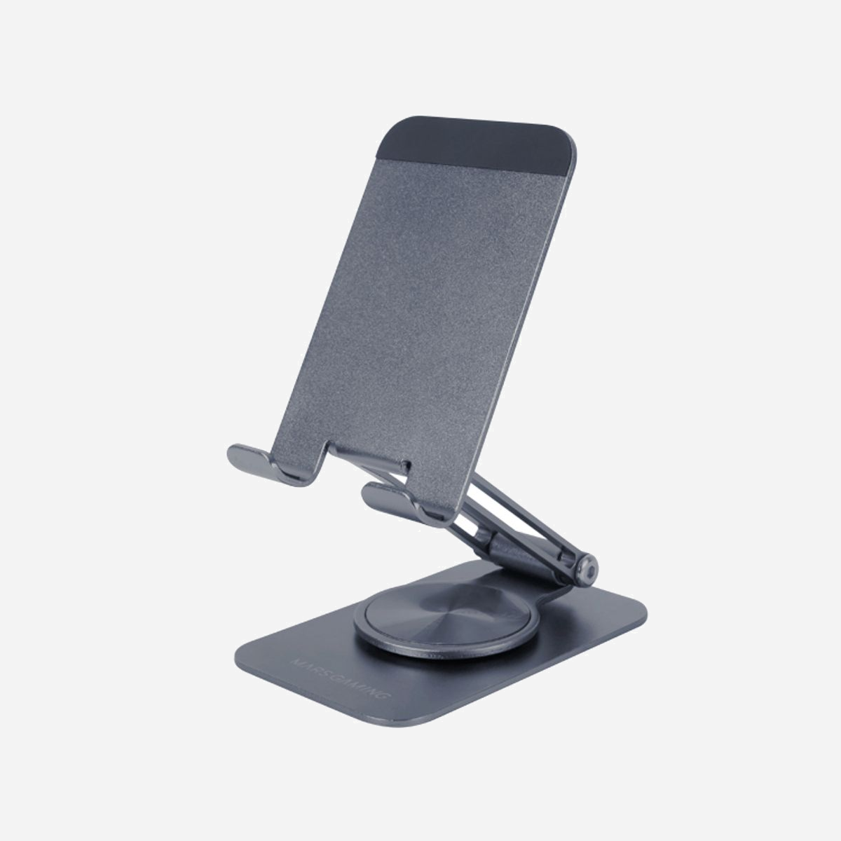 Mars Gaming MARSS Support Passif Bureau Aluminium/Silicone Noir pour Mobile/Tablette ≤10" - Inclinaison 0-180°, Rotation 360°, Hauteur Réglable, Pliable - Mars Gaming MA-RSS. Type d'appareil mobile: Mobile/smartphone, Tablette / UMPC, Type: Support passif, Usage adapté: Bureau, Couleur du produit: Noir