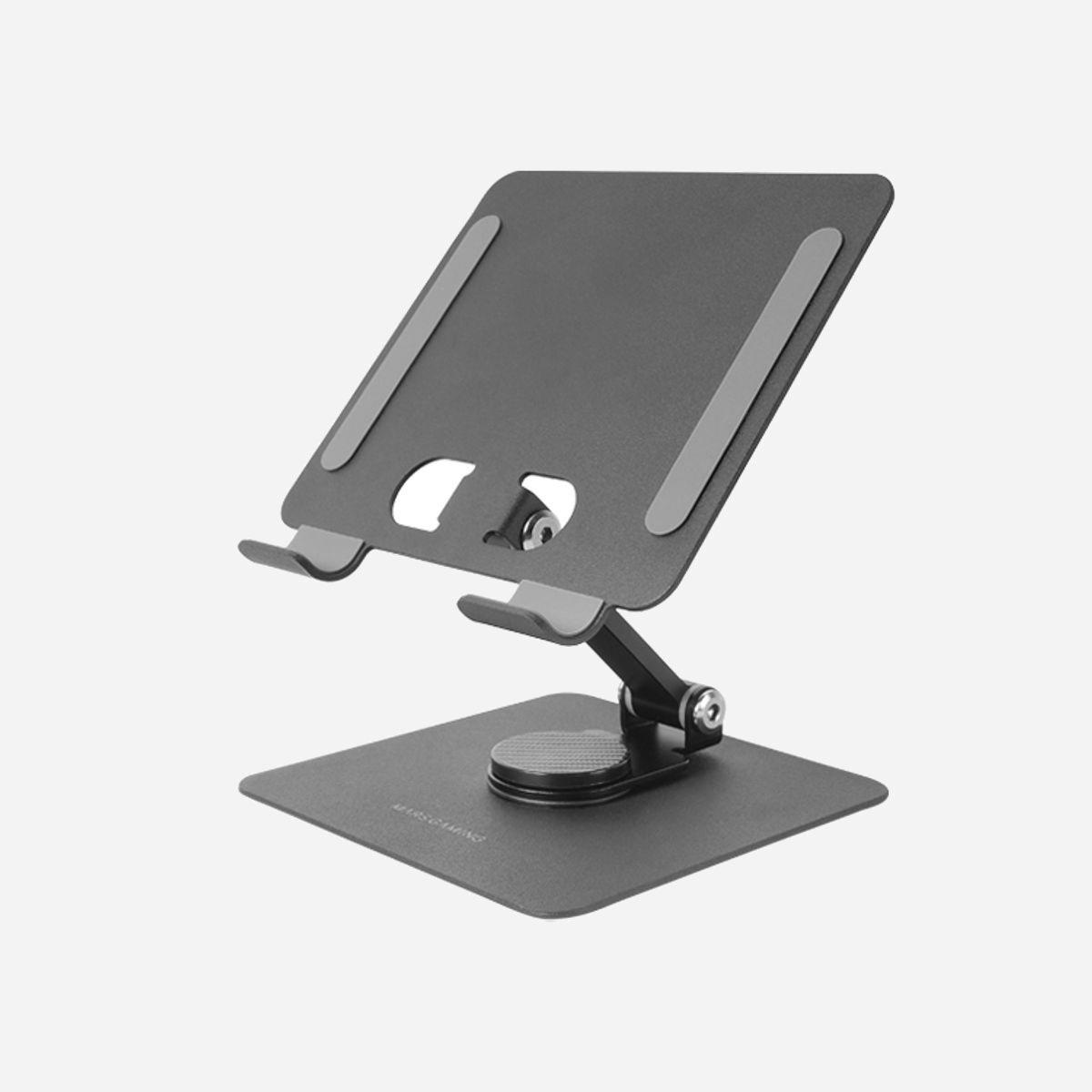 Mars Gaming MA-RST Support Passif Bureau pour Mobile/Tablette (jusqu'à 13") Acier/Silicone Noir, Rotation 360°, Inclinaison 0-180°, Ajustable - Mars Gaming MA-RST. Type d'appareil mobile: Mobile/smartphone, Tablette / UMPC, Type: Support passif, Usage adapté: Bureau, Couleur du produit: Noir