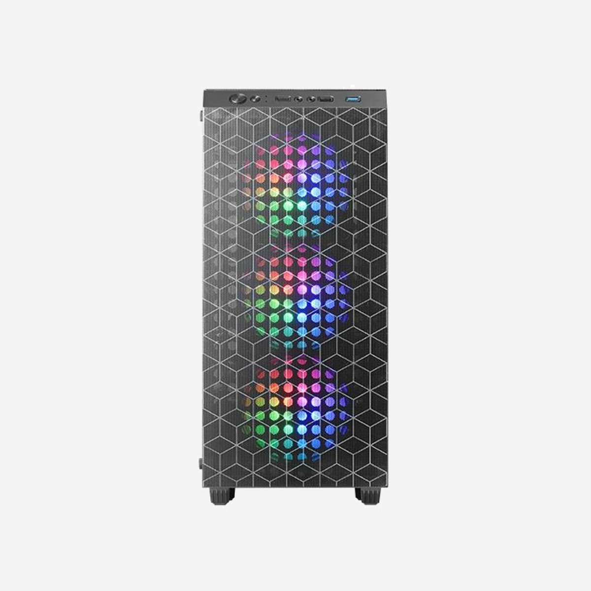 Mars Gaming MC-MAG Boîtier PC Midi Tower ATX Noir, Vitre Trempée, 3x 120mm RGB, USB 3.2 Gen 1, Refroidissement Liquide 360mm, 2x 3.5", 4x 2.5" - L'étui MC-MAG est une fusion parfaite de design et de fonctionnalités avancées. Il se distingue par son design unique avec une double grille magnétique de conception géométrique qui offre un refroidissement et un entretien exceptionnels et son panneau latéral en verre trempé qui non seulement met en valeur les composants internes, mais ajoute également une touche de sophistication à n'importe quelle configuration. Système de refroidissement efficace intégrant 3 ventilateurs RGB fixes de 120 mm à l'avant et prise en charge du refroidissement liquide jusqu'à 360 mm. Compatible avec les cartes mères ATX, il est idéal pour les assemblages avancés et exigeants.<br><br><b>Visibilité maximale avec le verre trempé</b><br>Le MC-MAG transforme n’importe quelle configuration PC en une œuvre d’art. Son panneau en verre trempé protège non seulement vos composants, mais ajoute également un élément de sophistication, vous permettant d'afficher votre matériel avec style et sécurité.<br><br><b>DISPONIBLE EN DEUX VERSIONS</b><b>NOIR OU BLANC</b><br>Choisissez celui qui convient le mieux à votre configuration !<br><br><b>Double chambre et capacité maximale</b><br>Préparez-vous pour une révolution dans la conception des boîtiers ATX ! Le boîtier MC-MAG est un chef-d'œuvre avec une conception à double chambre qui sépare l'alimentation du reste des composants pour maximiser le refroidissement du boîtier et optimiser l'espace interne pour vos composants les plus précieux. Imaginez pouvoir héberger jusqu'à 2 disques durs 3,5" et 4 disques SSD 2,5", un rêve devenu réalité pour tout amateur de configuration haute performance !<br><br><b>Connectivité et accessibilité</b><br>Le MC-MAG redéfinit l'accessibilité et la connectivité dans les boîtiers informatiques. Besoin de connecter rapidement un appareil ? Ports USB (dont 2 ports USB 2.0 et un port USB 3.0), audio HD et microphone sont là pour vous offrir une connexion rapide et sans effort. Son placement intuitif entre les panneaux avant et supérieur garantit que vous avez toujours ce dont vous avez besoin à portée de main, améliorant ainsi votre expérience utilisateur de manière exponentielle.<br><br><b>Grille magnétique double</b><br>Le boîtier MC-MAG est doté d'une double grille magnétique avec un design d'ombre géométrique impressionnant, où la lumière des ventilateurs les traverse, créant un effet visuel captivant. Ces grilles, situées sur les panneaux avant et supérieur, assurent une ventilation exceptionnelle, et sont complétées par un filtre inférieur amovible qui facilite l'entretien. Avec son design innovant, le MC-MAG offre deux options de personnalisation du panneau avant : choisissez entre l'intégration de la grille magnétique à motif géométrique ou du design aérodynamique perforé innovant du boîtier, tous deux conçus pour optimiser la circulation de l'air.<br><br><b>Capacité de refroidissement maximale</b><br>Le refroidissement est essentiel pour maintenir un fonctionnement optimal à tout moment, notamment dans les configurations professionnelles. Le boîtier MC-MAG dispose d'un triple système de ventilation avant RVB fixe et d'une capacité pouvant accueillir jusqu'à 6 ventilateurs de 120 mm ou une combinaison de 4 ventilateurs de 120 mm et 2 ventilateurs de 140 mm. De plus, avec sa conception en maille ouverte sur les panneaux supérieur et avant et sa prise en charge des systèmes de refroidissement liquide jusqu'à 360 mm*, il assure un refroidissement efficace et un flux d'air optimal. *Radiateurs jusqu'à 397 mm de long