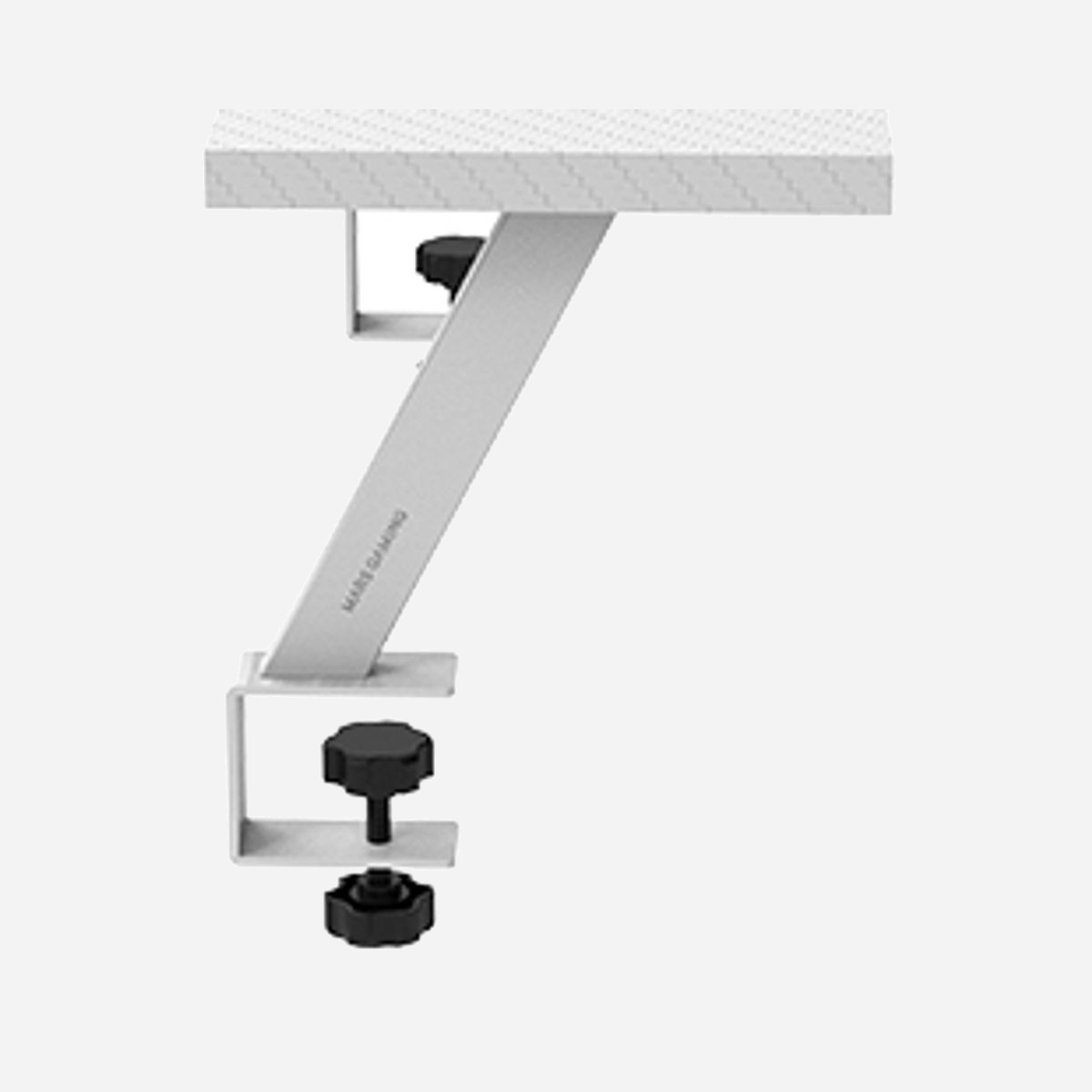 Mars Gaming MGDSW Support Bureau Moniteur Blanc, Plateau Fibre Carbone 60x20cm, Hauteur 17cm, Fixation Pince 1-3.3cm, Charge Max 10kg - Transformez votre espace de travail avec le support de moniteur MGDS, conçu pour améliorer votre posture et votre confort au quotidien. En surélevant votre moniteur de 17 cm, vous alignez l'écran à une hauteur ergonomique idéale, réduisant ainsi la tension du cou et des épaules. Avec un plateau en fibre de carbone de 60x20 cm et une structure en acier, il offre la robustesse et l'espace idéal pour accueillir n'importe quel appareil. De plus, il permet une installation rapide et sécurisée grâce à ses pinces réglables, compatibles avec des tables de 10 à 33 mm d'épaisseur.<br><br><b>ÉLEVEZ VOTRE ÉCRAN, AMÉLIOREZ VOTRE ERGONOMIE</b><br>Le support de moniteur MGDS est la solution parfaite pour améliorer votre posture à votre bureau. En surélevant votre moniteur de 17 cm, il le positionne à la hauteur ergonomique idéale, améliorant ainsi votre confort au quotidien. Non seulement il réduit le risque de douleur et d’inconfort causé par un mauvais alignement des yeux, mais il favorise également une posture saine, vous permettant de travailler plus efficacement et sans inconfort physique. Transformez votre espace de travail en un environnement plus confortable et productif !<br><br><b>Disponible en deux versions</b><b>Noir et blanc</b><br>Choisissez celui qui convient le mieux à votre configuration. <br><br><b>INSTALLATION FACILE ET RÉGLABLE</b><br>Le support MGDS est rapide et facile à installer grâce à ses pinces réglables, s'adaptant aux bureaux de 10 à 33 mm d'épaisseur. Ce support optimise non seulement votre espace de travail, mais ajoute également une touche moderne et professionnelle, améliorant votre productivité et votre ergonomie.<br><br><b>ESPACE DE TRAVAIL OPTIMISÉ</b><br>Optimisez votre bureau. Grâce à l'espace supplémentaire créé sous le support, vous pouvez organiser votre clavier, votre souris et d'autres accessoires en dessous, gardant votre bureau propre et bien rangé. Son design minimaliste s'intègre parfaitement dans n'importe quel environnement, améliorant votre productivité et votre confort.<br><br><b>CONCEPTION SPACIEUSE ET RÉSISTANTE</b><br>Fabriqué à partir d'une grande planche en fibre de carbone de 60x20 cm, résistante à l'eau et durable, c'est le support idéal pour votre écran ou votre ordinateur portable. Sa structure en acier robuste offre une base ferme et stable capable de supporter des appareils pesant jusqu'à 10 kg, assurant la sécurité et la stabilité de votre équipement.