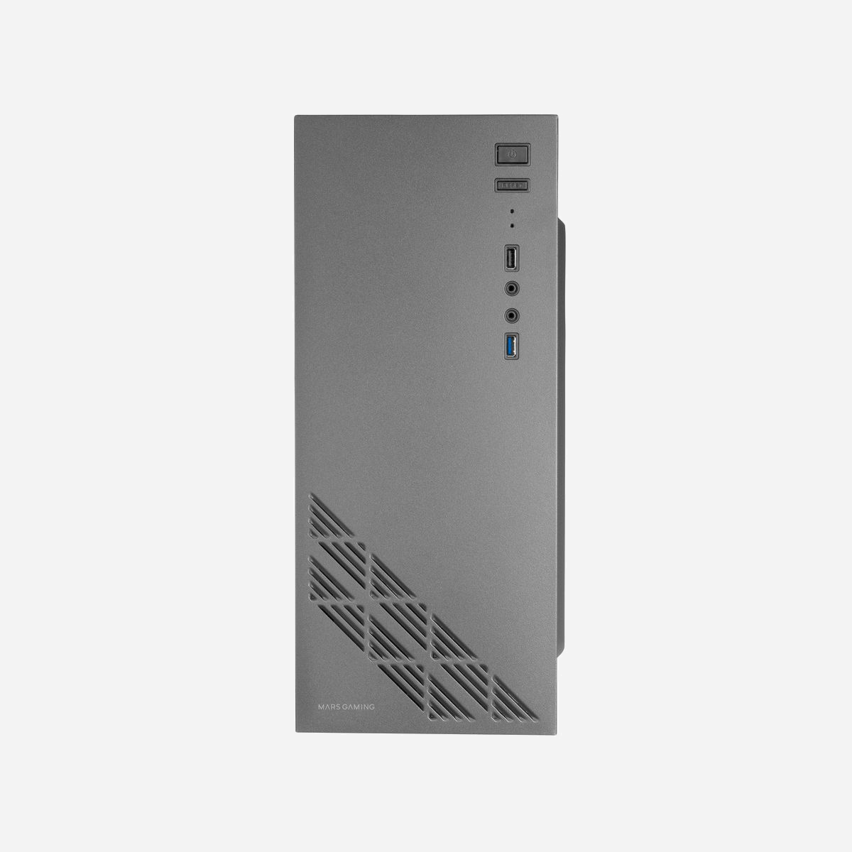 Boîtier PC Mars Gaming MC100 Noir Acier, ATX/microATX/Mini-ITX, Vent. 90mm FRGB, USB 3.2 Gen 1, Audio, Vitre latérale, Refroidissement liquide 120mm, 2x3.5", 2x2.5" - Fabriqué entièrement en acier ultra-léger pour une résistance et une durabilité extrêmes. Design gaming élégant avec un flux d'air constant grâce à son ventilateur FRGB, sa grille avant et son panneau supérieur CONVECT-COOL. De plus, vous pouvez parfaitement exposer votre matériel grâce à sa fenêtre latérale complète.<br><br><b>CAPACITÉ INTERNE AVANCÉE</b><br>Le MC100 offre un espace interne suffisant pour l'installation de composants hautes performances, offrant une prise en charge des cartes mères ATX, microATX et mini-ITX, de plusieurs disques durs et d'une gestion efficace des câbles internes.<br><br><b>DISPONIBLE EN 2 VERSIONS</b><b>NOIR OU BLANC</b><br>Disponible en deux finitions, noir et blanc. Choisissez celui qui convient le mieux à votre configuration !<br><br><b>100% ACIER ULTRA-LÉGER</b><br>Entièrement fabriqué en alliage d'acier ultra-léger, sans façade en plastique. Résistance, légèreté et écologie.<br><br><b>ÉCLAIRAGE DE JEU</b><br>La ventilation arrière du MC100 est dotée d'un système d'éclairage RVB fixe qui fournit à votre configuration un flux constant de couleurs, élevant au maximum l'esthétique de votre équipement. <br><br><b>CONVECT-COOL REFROIDISSEMENT AVANCÉ</b><br>Un flux d'air constant est la clé pour prolonger la durée de vie de vos composants et maintenir votre système à des performances optimales. Pour cette raison, le MC100 est doté de son panneau supérieur innovant CONVECT-COOL qui permet un refroidissement puissant et silencieux sans bruit ni ventilateur grâce à la convection thermique, une grille d'air avant et un ventilateur d'extraction d'air arrière. De plus, sa façade métallique contribue à améliorer passivement la transmission de la chaleur vers l'extérieur.