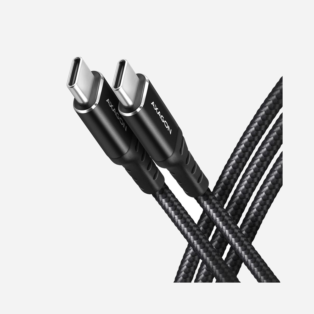 Axagon BUCM-CM20AB Câble USB-C Mâle vers USB-C Mâle USB 2.0 2m Noir, Contacts Or, Power Delivery 60W (20V/3A), AWG 22/30, Cuivre OFC - Axagon BUCM-CM20AB. Longueur de câble: 2 m. Connecteur 1: USB C, Connecteur 2: USB C, Version USB: USB 2.0, Taux de transfert de données maximal: 0,48 Gbit/s, Contacts du connecteur de placage: Or, Couleur du produit: Noir