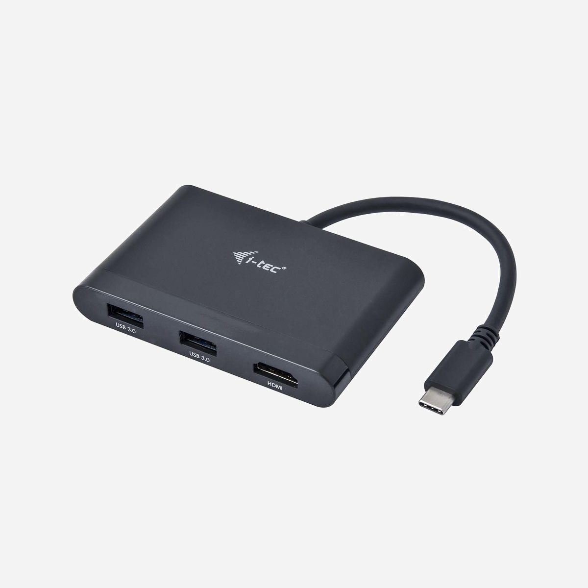i-tec Adaptateur de Voyage USB-C vers HDMI 4K UHD - 2x USB 3.0, USB-C Power Delivery/Data - Chipset RTS5403/04/11/PS176 - Compatible Windows/macOS - Personnalisez votre lieu de travail afin qu’il réponde au mieux à vos besoins. Connectez vos accessoires préférés à votre ordinateur portable, tablette PC ou un smartphone avec le nouveau port USB-C ou Thunderbolt 3. Étendez votre poste de travail sur un moniteur HDMI externe ou connectez un projecteur ou un téléviseur possédant une interface HDMI. L'adaptateur prend en charge la transmission vidéo 4K Ultra vidéo HD avec une résolution allant jusqu'à 3840x2160 @ 30Hz, y compris le signal audio.<br><br> L'adaptateur comprend également 2x ports USB 3.0 pour la connexion de vos périphériques possédant des ports USB standard 3.1 / 3.0 / périphériques 2.0 et la transmission de données à haute vitesse (5 Gbps) et 1x NOUVEAU USB-C "Power Delivery / port de données" pour l’alimentation d’un ordinateur portable, d’une tablette ou d’un smartphone sous technologie "Power Delivery». Sur ce port, vous pouvez connecter un adaptateur original ou un adaptateur secteur universel AC avec connecteur USB-C, ce qui permet de travailler avec votre ordinateur portable, tablette ou smartphone et simultanément en assurer la recharge constante. Ce port permet aussi la transmission de données et vous pouvez ainsi connecter vos périphériques de données modernes possédant un connecteur USB-C (par exemple. Adaptateur Ethernet, USB Flash Drive ...). Ce port n’autorise pas la transmission vidéo.<br><br> Cet adaptateur compact et léger sera votre compagnon de voyage. Les pilotes sont installés automatiquement à partir du système lors de la première connexion.<br><br> Cet adaptateur est adapté pour être utilisé avec les MacBook Pro 2016, MacBook 2015, Chromebook Pixel 2015, Acer Switch Alpha 12, Dell XPS 13, HP EliteBook Folio G1, ASUS UX390UAK et d'autres appareils possédant un connecteur USB-C. Ce connecteur a un certain nombre d'avantages. Il est plus petit et plus symétrique, ce qui permet une connexion facile car vous n’avez pas besoin de faire attention au sens d’introduction du connecteur. Plus d’informations sur l’interface USB-C en cliquant ici.