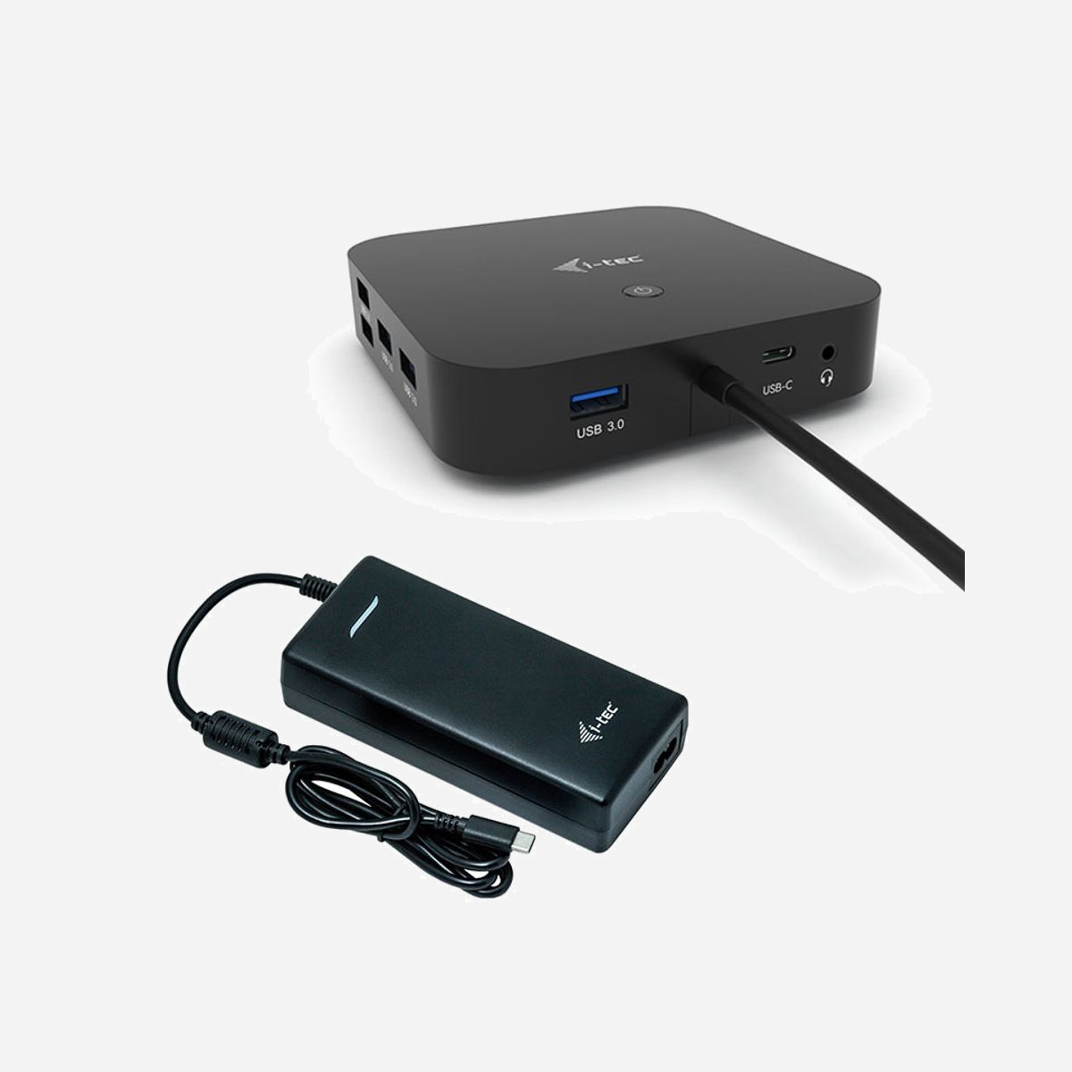 i-tec Dock USB-C Double Écran 4K + Power Delivery 100W + Chargeur Universel 100W (2x DP, 6x USB, LAN, Audio, VESA, Windows/macOS/Linux/Android) - Station d’accueil de bureau USB-C compatible avec 2 moniteurs externes ayant une résolution 4K. Cette station est compatible avec tous les types d’ordinateurs portables équipés d’un port USB-C ou Thunderbolt 3. 6 ports USB, connexion rapide et fiable au réseau de la société grâce à un port LAN intégré, alimentation jusqu’à W et installation derrière le moniteur – cette station d’accueil sera donc un partenaire idéal pour les professionnels. Cette station pourra bien entendu alimenter votre ordinateur portable ou votre tablette et ce, jusqu’à 100 W (adaptateur de charge inclus).<br><br>Le tout dernier protocole DP 1.4 intégré est également compatible avec une résolution de 5K/60 Hz, ce qui sera particulièrement apprécié par les graphistes professionnels, les analystes de données, les éditeurs de films et éventuellement aussi par les amateurs de vidéos haute définition.<br><br>La station d’accueil est également livrée avec un adaptateur secteur USB-C d’une puissance totale de 100 W (port USB-C: 100 W et 1x port USB-A d’une puissance de 12W)<br><br>Si vous avez besoin de raccorder un moniteur par l’intermédiaire d’un port HDMI, vous pouvez acheter un adaptateur DP2HDMI4K60HZ (i-tec DisplayPort to HDMI Adapter) qui vous procurera un port HDMI d’une résolution pouvant aller jusqu’à 4K et une fréquence de rafraîchissement pouvant atteindre les 60 Hz.<br><br>Remarque : Le système d’exploitation macOS n’est pas compatible avec la technologie de transmission de vidéo sur plusieurs écrans Multi Stream Transport (MST) et par conséquent, en cas de connexion à un macOS, la même image sera retransmise sur tous les moniteurs raccordés.