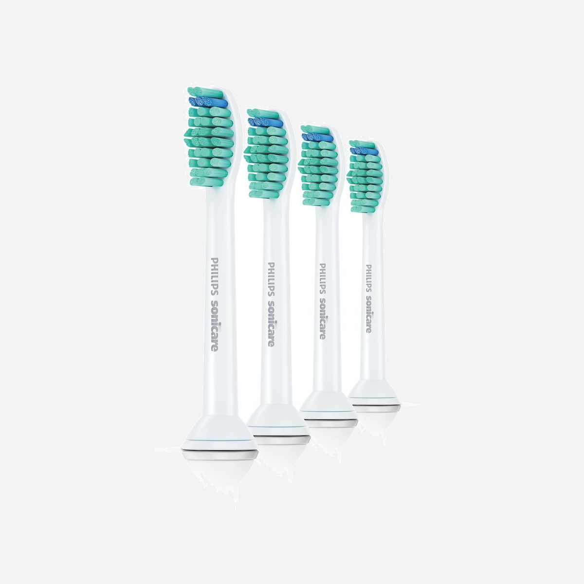 Têtes de brosse à dents Philips Sonicare ProResults HX6014/07 (x4), Rigidité Medium, BPA-Free, Compatibilité FlexCare+/FlexCare/HealthyWhite etc. - <b>Conçue pour des performances optimales</b><br>- Les poils avec indicateur d'usure vous garantissent un nettoyage efficace<br><br><b>Une sensation de propreté inédite</b><br>- Mouvement sonique optimisé grâce au design exclusif de la tête de brosse<br>- Poils profilés pour s'adapter à la forme de vos dents<br>- Poils taillés en biseau pour une meilleure couverture<br><br><b>Tête de brosse compatible avec plusieurs manches</b><br>- Tête de brosse clipsable<br><br><b>La meilleure solution Sonicare contre la plaque dentaire</b><br>- Élimine jusqu'à 100 % de plaque dentaire en plus qu'une brosse à dents manuelle*