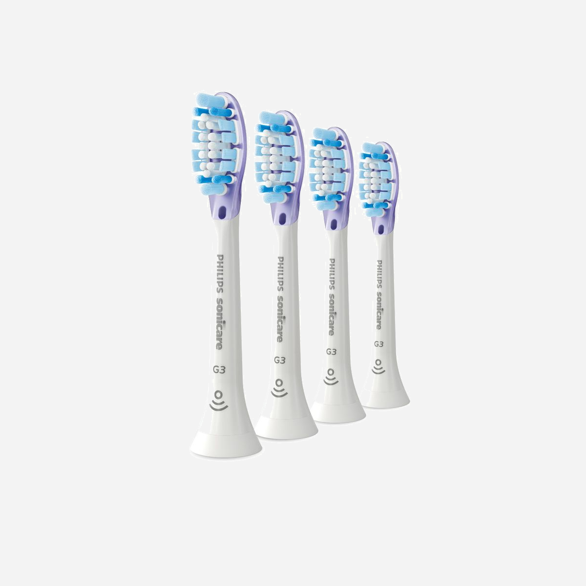 Philips Premium Gum Care HX9054/17 - Lot de 4 Têtes de Brosse Soniques Blanches, Brins Souples, Technologie de Reconnaissance de Tête - Des gencives saines sont indispensables pour des dents saines. Prenez soin des vôtres avec notre tête de brosse Premium Gum Care. Ses côtés doux et souples s'adaptent aux contours de vos gencives, créant 2 fois plus de surface de contact**, pour une élimination efficace de la plaque dentaire le long des gencives.