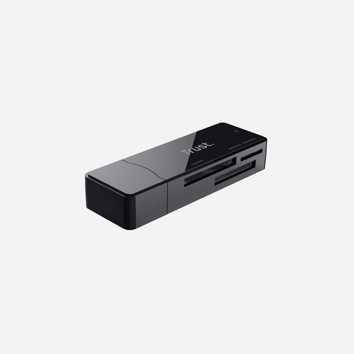 Trust Lecteur de carte mémoire USB 3.2 Gen 1 Type-A noir - MS Micro (M2), MicroSD, SD - Windows, macOS - Référence 21935 - Lecteur de cartes mémoire rapide (USB 3.2) et entièrement compatible pour visualiser et transférer rapidement des fichiers