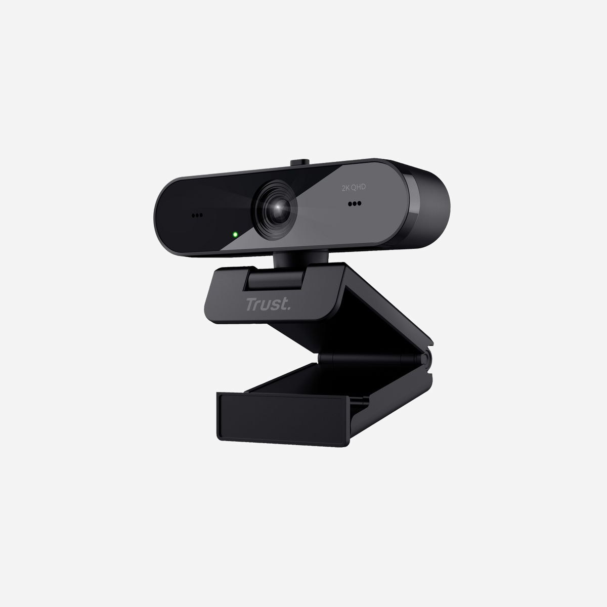 Trust Taxon Webcam Quad HD 1440p 30 ips USB 2.0, microphone omnidirectionnel intégré, clip de fixation, compatible Windows, macOS et ChromeOS. - Trust Taxon. Résolution vidéo maximale: 2560 x 1440 pixels, Type HD de la caméra: Quad HD, Cadence maximale: 30 ips. Interface: USB 2.0, Couleur du produit: Noir, Type de montage: Clip. Prise en charge du système d'exploitation Windows: Windows 10, Windows 11, Prise en charge du système d'exploitation Mac: Mac OS X 10.15 Catalina, Mac OS X 11.0 Big Sur, Mac OS X 12.0 Monterey, Prise en charge d'autres systèmes d'exploitation: ChromeOS. Largeur: 90 mm, Profondeur: 65 mm, Hauteur: 50 mm. Type de direction de microphone: Omnidirectionnel, Sensibilité du microphone: 56 dB