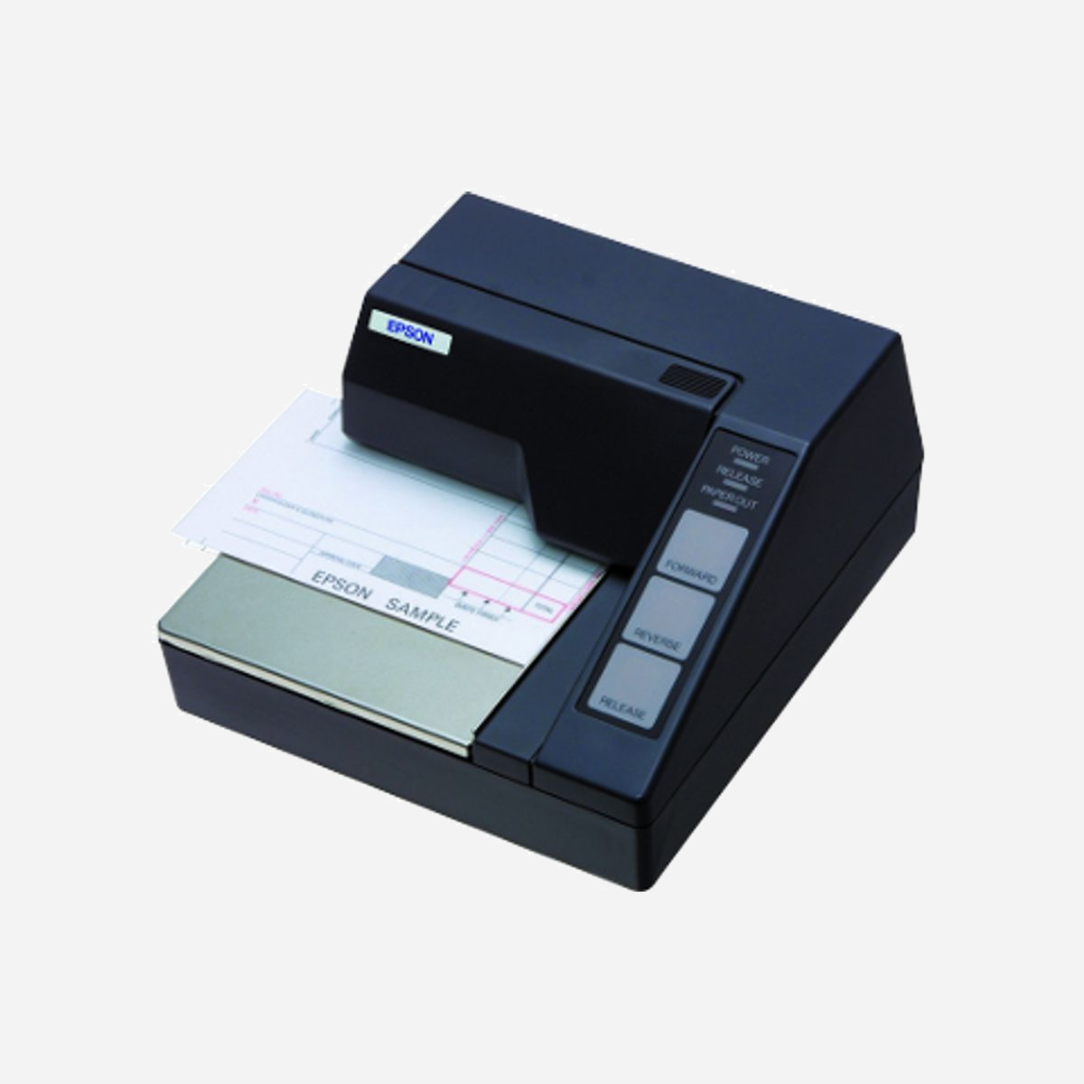 Epson TM-U295 Série Noire - Imprimante Matricielle à Impact, 16.2 cpi, Jusqu'à 3 Plis, Interface Avec Fil, MTBF 180000h, Dimensions 180x191x102mm - <b>Imprimante matricielle à impact (impression à plat)</b><br><br>La TM-U295 est l'imprimante la plus compacte au monde pour l'impression de chèques ou de factures jusqu'à 3 plis (1original + 2 copies). Elle trouvera aisément sa place dans votre point de vente. Grâce à son mode page, il est facile de réaliser des documents qui pourront être imprimés dans tous les sens et ainsi faciliter les manipulations de l'opérateur lors de l'introduction des documents.<br><br>La TM-U295 est incroyablement compacte. Elle offre de nombreuses options de polices de caractères et possède la faculté d'imprimer du texte verticalement aussi bien qu'horizontalement. La TM-U295 est particulièrement bien implantée dans les secteurs de l'hôtellerie et de la restauration pour l'édition de factures A5, ainsi que dans les transports pour imprimer les bons de livraison.<br><br><b>Caractéristiques principales:</b><br><br>-La plus petite imprimante facturette du monde.<br>-De nombreuses options de polices de caractères.<br>-Peut imprimer le texte verticalement ou horizontalement.<br>-Introduction du papier facile.