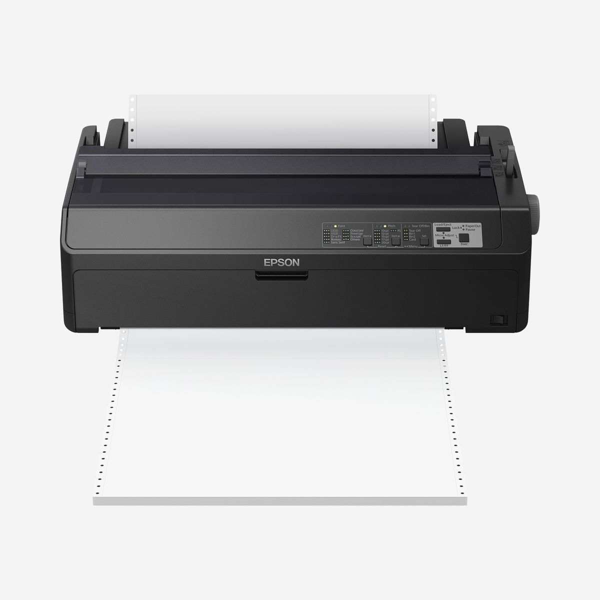 Epson LQ-2090IIN Imprimante Matricielle 24-pin 136 Colonnes 550 CPS 10 CPI USB 2.0/Parallèle/Ethernet 128KB Buffer 6 Copies Windows - <b>Grande vitesse d’impression</b><br>L’imprimante LQ-2090IIN offre un mode d’impression très haute vitesse de 550 caractères par seconde à 10 caractères par pouce, ce qui fait une réelle différence quand il est question de hauts volumes d’impression, tels que des rapports de stock, d’importants lots de factures ou des documents de transport.<br><br><b>Fiabilité accrue</b><br>La technologie matricielle à impact d’Epson est déjà avancée et très fiable. Forte de ces avantages, la nouvelle imprimante améliore le temps moyen de bon fonctionnement sans intervention (TMBF) de 25 %. Elle atteint ainsi 25 000 heures d’autonomie, ce qui est parfait dans le cadre d’un fonctionnement dans des conditions difficiles ou lorsqu’une maintenance régulière n’est pas facile à mettre en place.<br><br><b>Consommables identiques</b><br>Cette imprimante utilise les mêmes rubans que les modèles existants. Vous pouvez donc mettre au goût du jour votre parc de matériels, tout en continuant à utiliser vos rubans en stock.<br><br><b>Capacités réseau</b><br>Ce modèle réseau prend en charge les connexions série et Ethernet pour une meilleure connectivité.