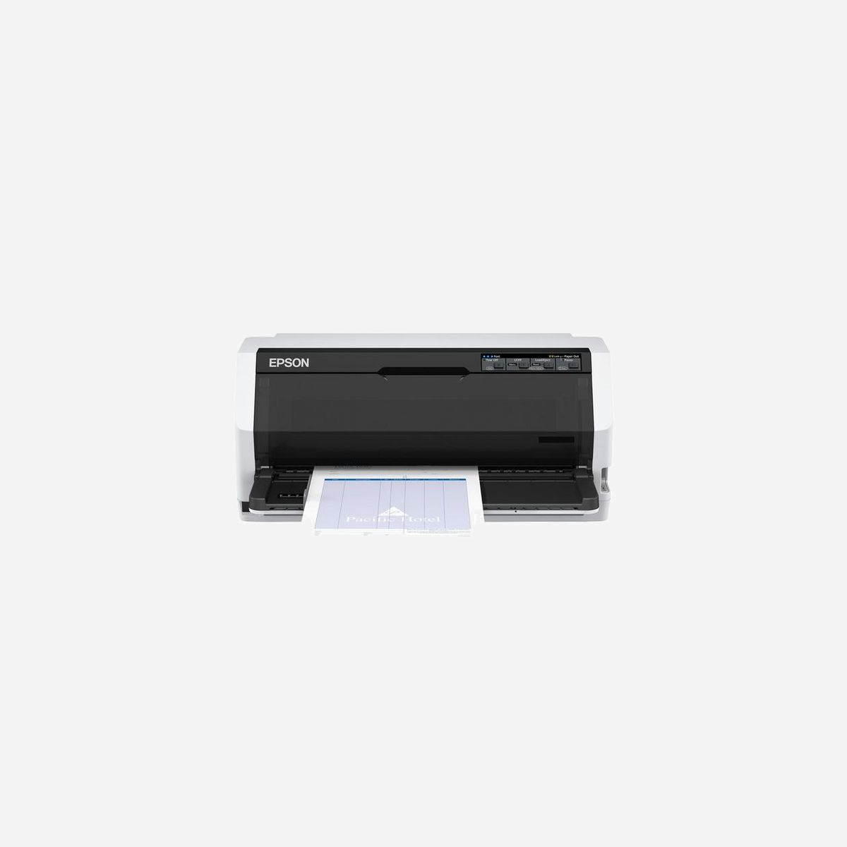 Epson LQ-690II Imprimante Matricielle 24-Pin, 487 CPS, 4800x1200 DPI, USB 2.0 & Parallèle, Codes Barres, Buffer 128 Ko, Durée de vie 10M Caractères - Epson LQ-690II. Vitesse maximale d'impression: 487 caractères par seconde, Résolution maximale: 4800 x 1200 DPI, Vitesse d'impression maximale (qualité brouillon): 366 caractères par seconde. Alimentation papier: Manuel, Tracteur, Type de support du bac papier: Enveloppes, Étiquettes, Papier ordinaire, Rouleau, Rang d'épaisseur de papier continu: 0,065 - 0,49 mm. Couleur du produit: Noir, Blanc, Taille du buffer: 128 Ko, Niveau de pression sonore (impression): 59 dB. Interfaces standards: Parallèle, USB 2.0. Tête d'impression: 24-pin, Durée de vie de la tête d'impression: 400 million de caractères, Durée de vie du ruban: 10 million de caractères