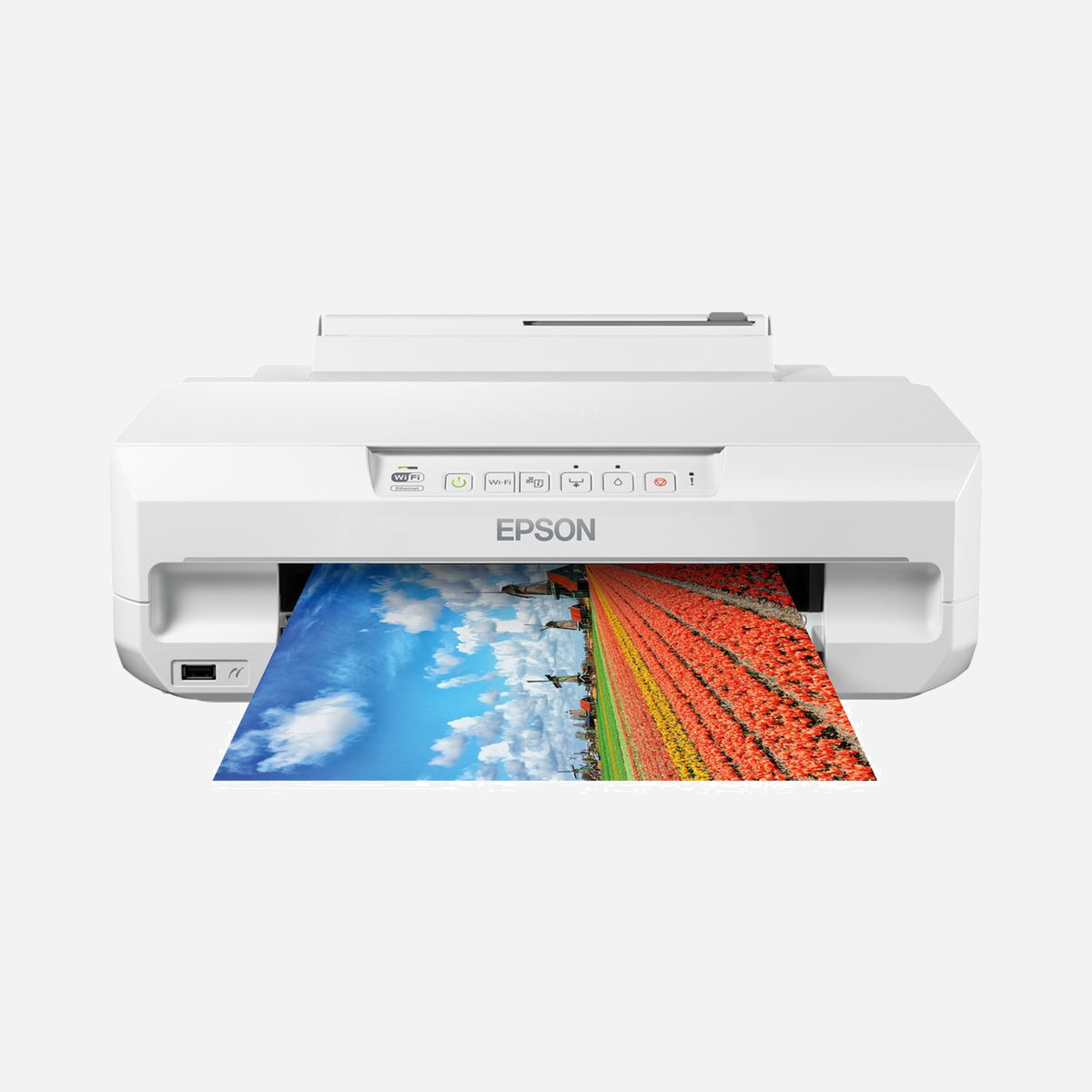 Epson Expression Photo XP-65 : Imprimante Jet d'Encre Couleur A4 5760x1440 DPI, Recto-Verso Auto, Wifi, Ethernet, USB, PictBridge, Impression Mobile (Epson iPrint, Email Print, Remote Print), Compatible Windows/macOS/Android/iOS. - Epson Expression Photo XP-65. Couleur. Résolution maximale: 5760 x 1440 DPI. Taille de papier de série A ISO maximum: A4. Vitesse d'impression (noir, qualité normale, A4/US Letter): 9,5 ppm. Impression recto-verso. Wifi. Couleur du produit: Blanc