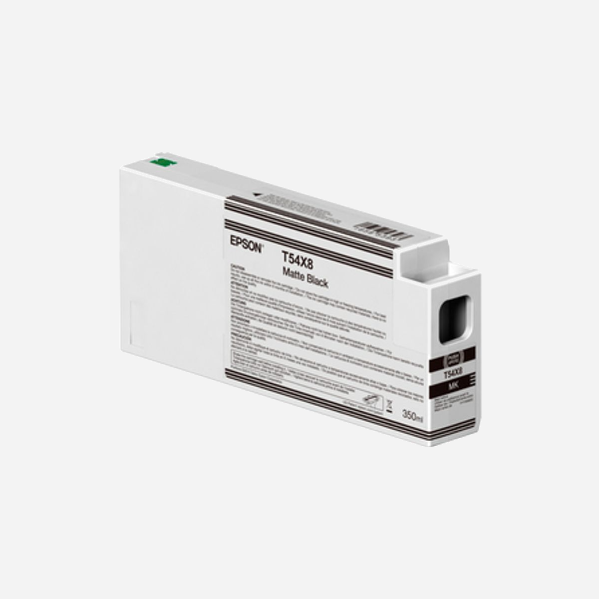 Epson C13T54X80N Cartouche d'encre Noir Mat Original 350ml pour SureColor SC-P6000/P7000/P8000/P9000 - Epson T54X80N. Type d'alimentation: Paquet unique, Volume d'encre de couleur: 350 ml, Couleurs d'impression: Noir mat, Quantité: 1 pièce(s)