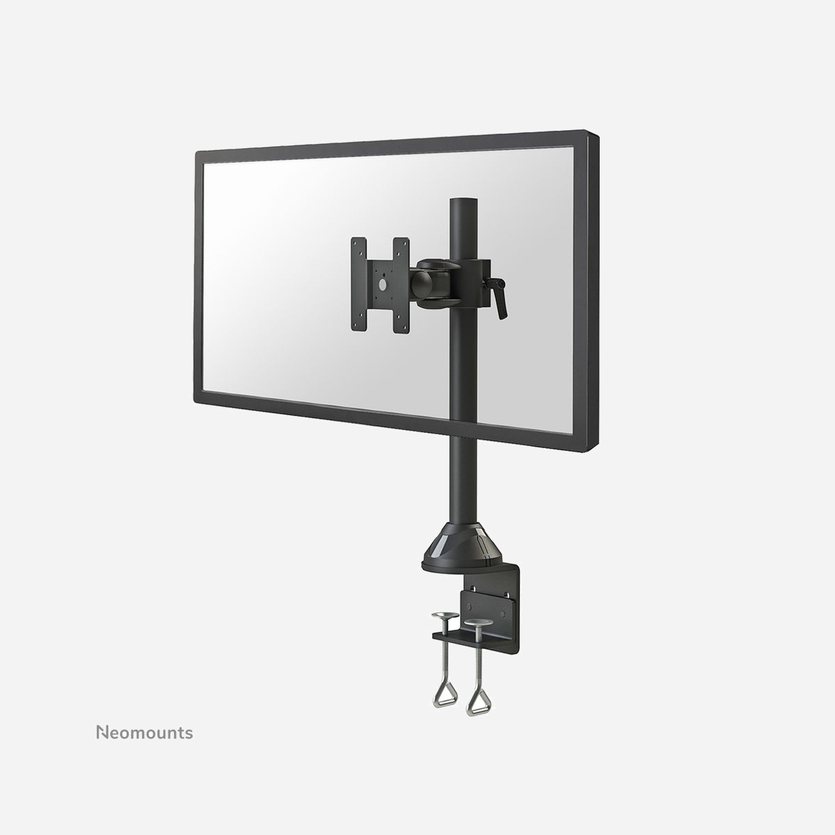 Neomounts FPMA-D965 Support Bureau Écran 10-30" VESA 75x75/100x100, Fixation Pince/Passe-fil, Inclinaison 180°, Pivot 180°, Rotation 360°, Acier Noir - Le support de bureau Neomounts, modèle FPMA-D965 est un support de bureau avec inclinaison, rotation et pivot pour écrans plats jusqu'à 30" (76 cm). Ce support est un excellent choix pour économiser de l'espace sur le bureau en utilisant une pince ou un œillet.<br><br>La technologie de Neomounts, inclinaison de 180°, rotation de 360° et pivot de 180°, permet au montage de changer l'angle de vue pour profiter pleinement des capacités de l'écran plat. La hauteur du support est réglable manuellement jusqu'à 45 centimètres. La profondeur de ce support est de 9 cm. <br><br>Le modèle Neomounts FPMA-D965 possède deux points de flexion et est adapté pour les écrans jusqu'à 30" (76 cm). La capacité de poids de ce produit est de 10 kg chaque écran. Ce support de bureau est adapté pour les écrans qui répondent à la norme VESA 75x75 et 100x100mm. Différents modèles de trous peuvent être couverts à l'aide des plaques d'adaptation Neomounts VESA.<br><br>Des maux de dos et de cou peuvent être évités en utilisant un support ergonomique. Idéal pour une utilisation dans les bureaux et sur les comptoirs ou dans une zone de réception. <br><br>Tout le matériel d'installation est fourni avec le produit.