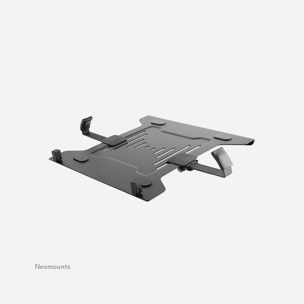Neomounts NOTEBOOK-V200 Support Universel Laptop 10-15" Acier Noir VESA 75x75/100x100 Charge Max 4kg Ajustable Largeur 240-420mm Profondeur 0-280mm - Le support universel Neomounts pour notebooks, modèle NOTEBOOK-V200 est un support universel pour notebooks jusqu'à 17" et pour téléphones. En combinaison avec un support mural, au plafond ou de bureau, ce support est un puissant outil. Avec les normes VESA 75x75 et 100x100, ce montage peut être utilisé avec la plupart des supports Neomounts.<br><br>Choisissez la meilleur solution pour vos besoins et combinez-la avec le support NOTEBOOK-V200. Le support a été adapté pour gauchers et droitiers. Tous les notebooks et téléphones sont appropriés à ce support. <br><br>Des maux de dos et de cou peuvent être évités en utilisant un support ergonomique. Idéal pour une utilisation dans les bureaux et sur les comptoirs ou dans une zone de réception. Tout le matériel d'installation est fourni avec le produit.