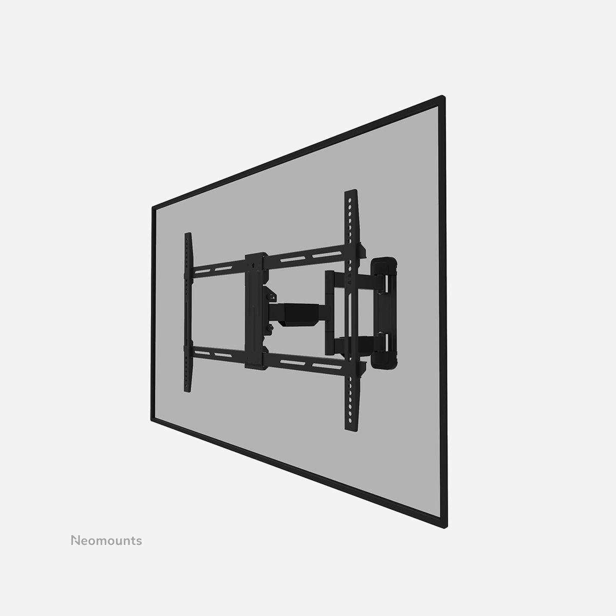 Neomounts WL40-550BL16 Support Mural Orientable 40-65" VESA 200x100-600x400, Inclinaison -2°/+12°, Pivot +/-45°, Charge Max 40kg, Distance Mur 5.3-49cm - Le Neomounts WL40-550BL16 LEVEL est un support mural orientable pour écrans plats allant jusqu'à 65" avec une capacité de poids maximale de 40 kg. La technologie polyvalente d'inclinaison (14°) et de pivot (+45°/-45°) vous permet de créer l'angle de vision optimal. Le support peut être nivelé pour une installation parfaite.<br><br>Le LEVEL-550 support mural a une profondeur de 5,3-49 cm et convient aux écrans conformes au modèle de trous VESA 200x100 à 600x400 mm.<br><br>Le WL40-550BL16 est doté d'un système Easy-release, qui vous permet de fixer le téléviseur en un clin d'œil. Le support est équipé d'un système de gestion des câbles, pour sécuriser les câbles lâches à l'arrière de l'écran.