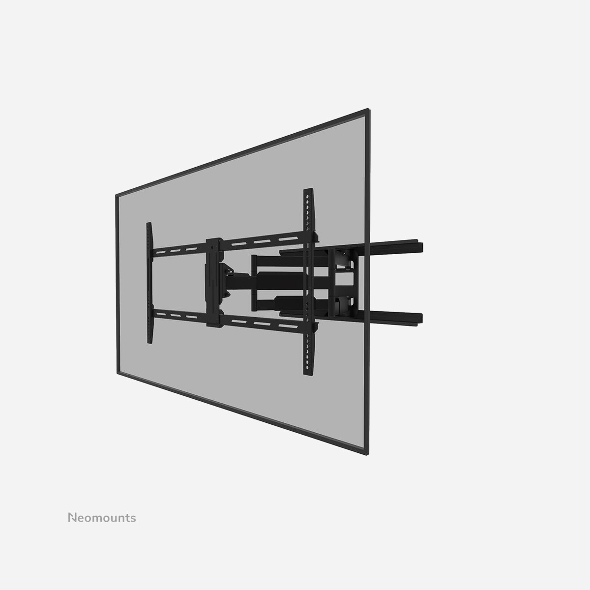 Neomounts WL40-550BL18 Support Mural Orientable 43-75" VESA 200x100-800x400, Inclinaison -3-15°, Pivot 54°, Charge Max. 45kg, Distance Mur 5.5-71cm - Le Neomounts WL40-550BL18 LEVEL est un support mural orientable pour écrans plats allant jusqu'à 75" avec une capacité de poids maximale de 45 kg. La technologie polyvalente d'inclinaison (18°) et de pivot (54°) vous permet de créer l'angle de vision optimal. Le support peut être nivelé pour une installation parfaite.<br><br>Le LEVEL-550 support mural a une profondeur de 5,5-71 cm et convient aux écrans conformes au modèle de trous VESA 200x100 à 800x400 mm.<br><br>Le WL40-550BL18 est doté d'un système Easy-release, qui vous permet de fixer le téléviseur en un clin d'œil. Le support est équipé d'un système de gestion des câbles, pour sécuriser les câbles lâches à l'arrière de l'écran.