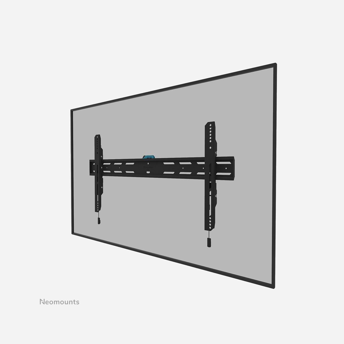 Neomounts WL30S-850BL18 Support Mural Fixe 43-86" VESA 100x100 à 800x400, Charge Max 60kg, Profondeur 3.3cm, Verrouillable - Le Neomounts WL30S-850BL18 LEVEL est un support mural fixe pour écrans plats allant jusqu'à 86" avec une capacité de poids maximale de 60 kg. Le réglage de la hauteur et du niveau est disponible pour une installation parfaite.<br><br>Le LEVEL-850 support mural a une profondeur de 3,3 cm et convient aux écrans conformes au modèle de trous VESA 100x100 à 800x400mm. Il est possible de verrouiller le support mural à l'aide de la vis antivol fournie ou d'un cadenas (non inclus).<br><br>Le WL30S-850BL18 est doté d'un astucieux système pull & release magnétique, qui vous permet de fixer le téléviseur en un clin d'œil et de sécuriser le téléviseur de manière sûre et solide. De plus, les sangles de traction et de libération peuvent être facilement cachées derrière l'écran en cliquant sur l'aimant sur le support. Un outil de niveau à bulle séparé est inclus avec le support mural, ainsi qu'un gabarit de fixation, pour assurer une installation facile du support.