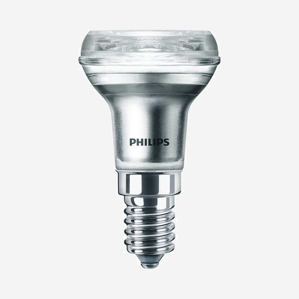 Philips CorePro LED Réflecteur E14 1.8W (équiv. 30W) 2700K Blanc chaud 150lm 36° IRC80 15000h 220-240V - Philips CorePro. Puissance de l'ampoule: 1,8 W, Puissance ampoule équivalente: 30 W, Type de culot: E14, Flux lumineux: 150 lm, Durée de vie de la lampe: 15000 h, Couleur de la lumière: Blanc chaud, Température de couleur: 2700 K, Angle du faisceau: 36°, Indice de rendu des couleurs (IRC): 80, Facteur de puissance: 0,5