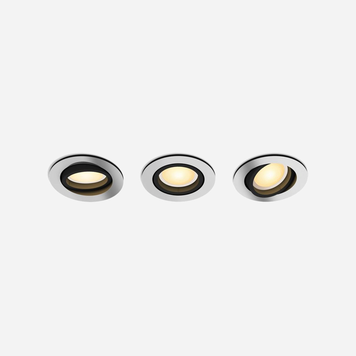 Philips Hue 929003810901 Kit de 3 Spots LED GU10 Bluetooth, Aluminium, 4.2W, 1200lm, 2200-6500K, IP20, Compatible Alexa & Google Assistant - Philips Hue 929003810901. Type: Spot d'éclairage intelligent, Interface: Bluetooth, Couleur du produit: Aluminium. Classe d'efficacité énergétique: E, Tension d'entrée: 230 V, Fréquence d'entrée AC: 50/60 Hz. Largeur: 90 mm, Hauteur: 100 mm, Longueur du produit: 90 mm. Type d'emballage: Boîte, Largeur du colis: 219 mm, Profondeur du colis: 209 mm. Quantité: 3 pièce(s)