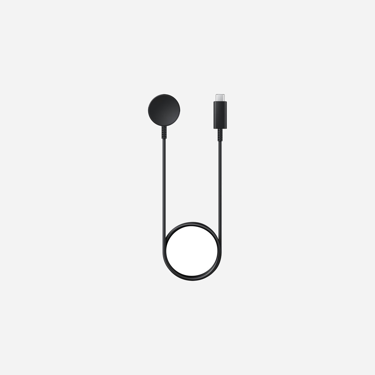 Samsung EP-OR900BBEGWW Chargeur Smartwatch USB-C Noir, Recharge sans Fil 5V/2A, Charge Rapide 5V/0.8A, Compatible Galaxy Watch, Câble 0.8m - Faîtes le plein d'énergie en toute simplicité<br>Le nouveau chargeur sans fil rapide USB-C permet de recharger votre Galaxy Watch5 encore plus rapidement. Grâce à son support magnétique, approchez le chargeur du dos de la montre et le tour est joué !<br><br>À vos marques. Prêts. Chargez.<br>Afin que votre montre vous accompagne de jour comme de nuit, il est important qu'elle reste à votre poignet le plus longtemps possible. Il vous suffit de 30 minutes pour passer de 0% à 45% grâce à la charge rapide 5V/2A.