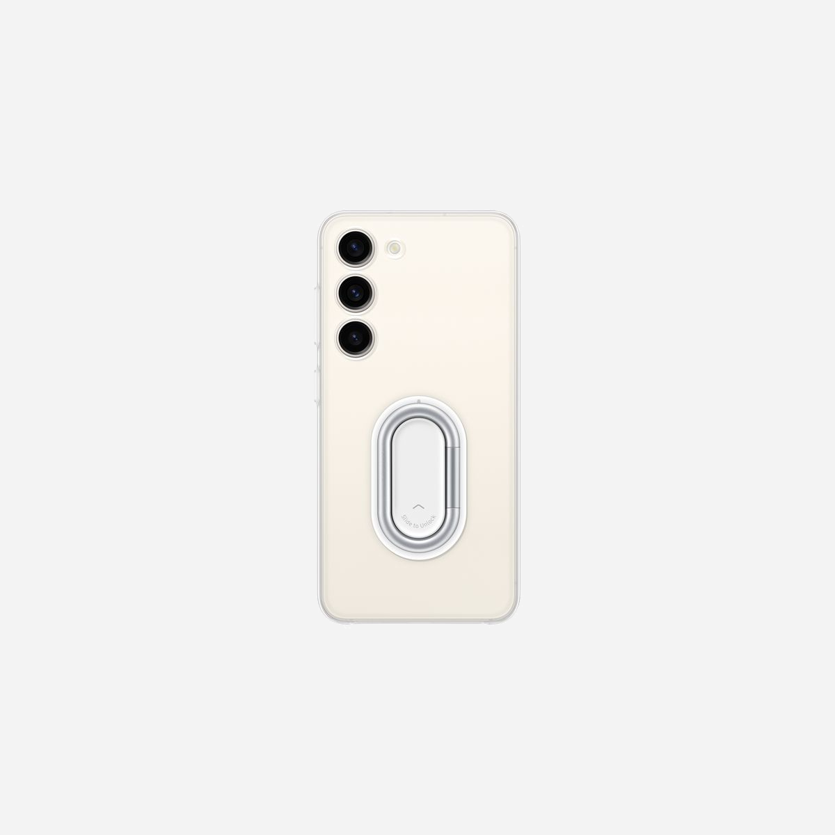 Samsung EF-XS911CTEGWW Coque de Protection Transparente pour Galaxy S23 6.1" avec Support Intégré, Résistance Chocs et Rayures - Prise en main optimale<br>Profitez d'un maintien parfait grâce au support intégré. Ce support interchangeable vous permettra également de visionner vos séries avec un angle de vue optimal.<br><br>Sublime la couleur de votre smartphone Galaxy<br>Grâce à cette coque transparente avec support amovible, conservez le design iconique de votre Galaxy S23 tout en le protégeant des chutes et des rayures.<br><br>Personnalisez votre coque avec l'accessoire de votre choix<br>Adaptez votre coque à vos besoins avec les différents accessoires interchangeables.<br><br>L'écoresponsabilité au cœur de nos procédés<br>En protégeant votre smartphone, vous protégez également l'environnement. Cette coque transparente est conçue à partir de matériaux recyclés certifiés UL.