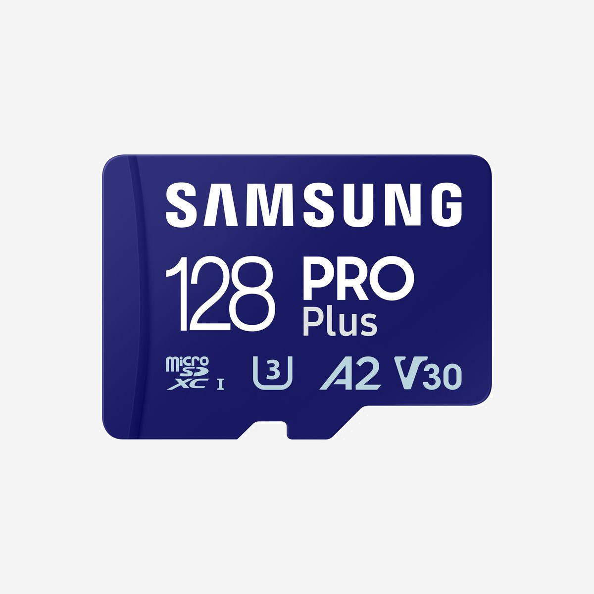 Samsung MicroSDXC 128 Go UHS-I Classe 10 V30 A2 (MB-MD128SB/WW) : 180 Mo/s Lecture, 130 Mo/s Écriture, Température -25°C à 85°C - Samsung MB-MD128S. Capacité: 128 Go, Type de Carte Flash: MicroSDXC, Classe de mémoire Flash: Classe 10, Type de mémoire interne: UHS-I, Vitesse de lecture: 180 Mo/s, Vitesse d'écriture: 130 Mo/s, Classe de vitesse vidéo: V30. Couleur du produit: Bleu