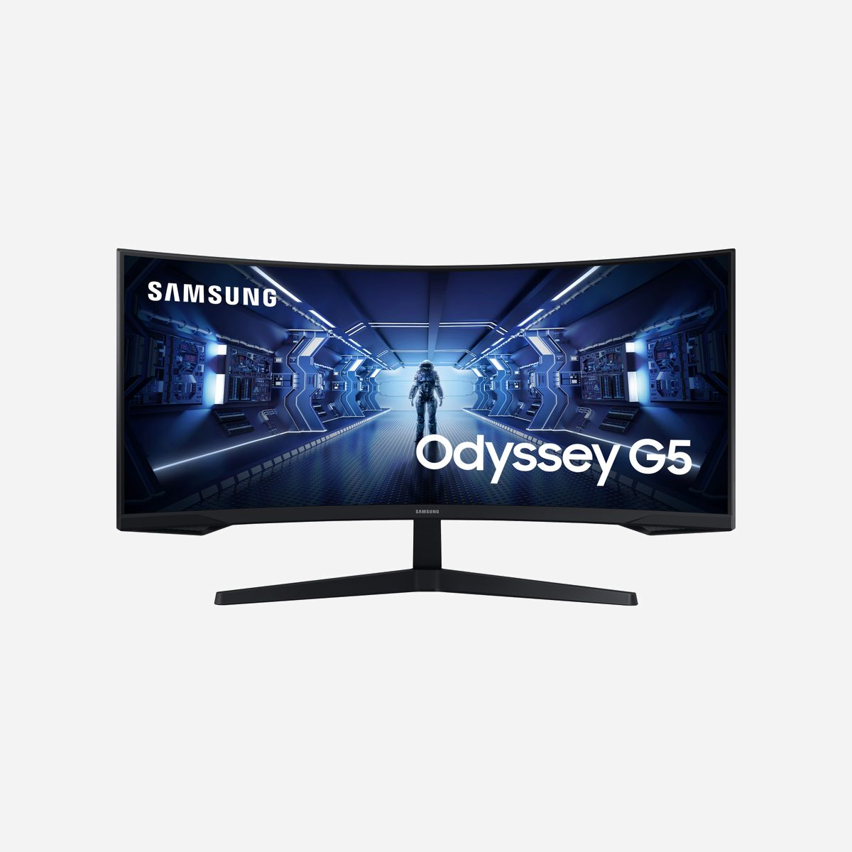 Samsung G55T Ecran PC 34" UltraWide Quad HD (3440x1440) LED VA 165Hz 1ms (MPRT) Incurvé 1000R FreeSync Premium HDMI/DisplayPort Noir - Samsung G55T. Taille de l'écran: 86,4 cm (34"), Résolution de l'écran: 3440 x 1440 pixels, Type HD: UltraWide Quad HD, Technologie d'affichage: LED, Format d'image: 21:9, Angle de vision horizontal: 178°, Angle de vision vertical: 178°. Montage VESA. Couleur du produit: Noir