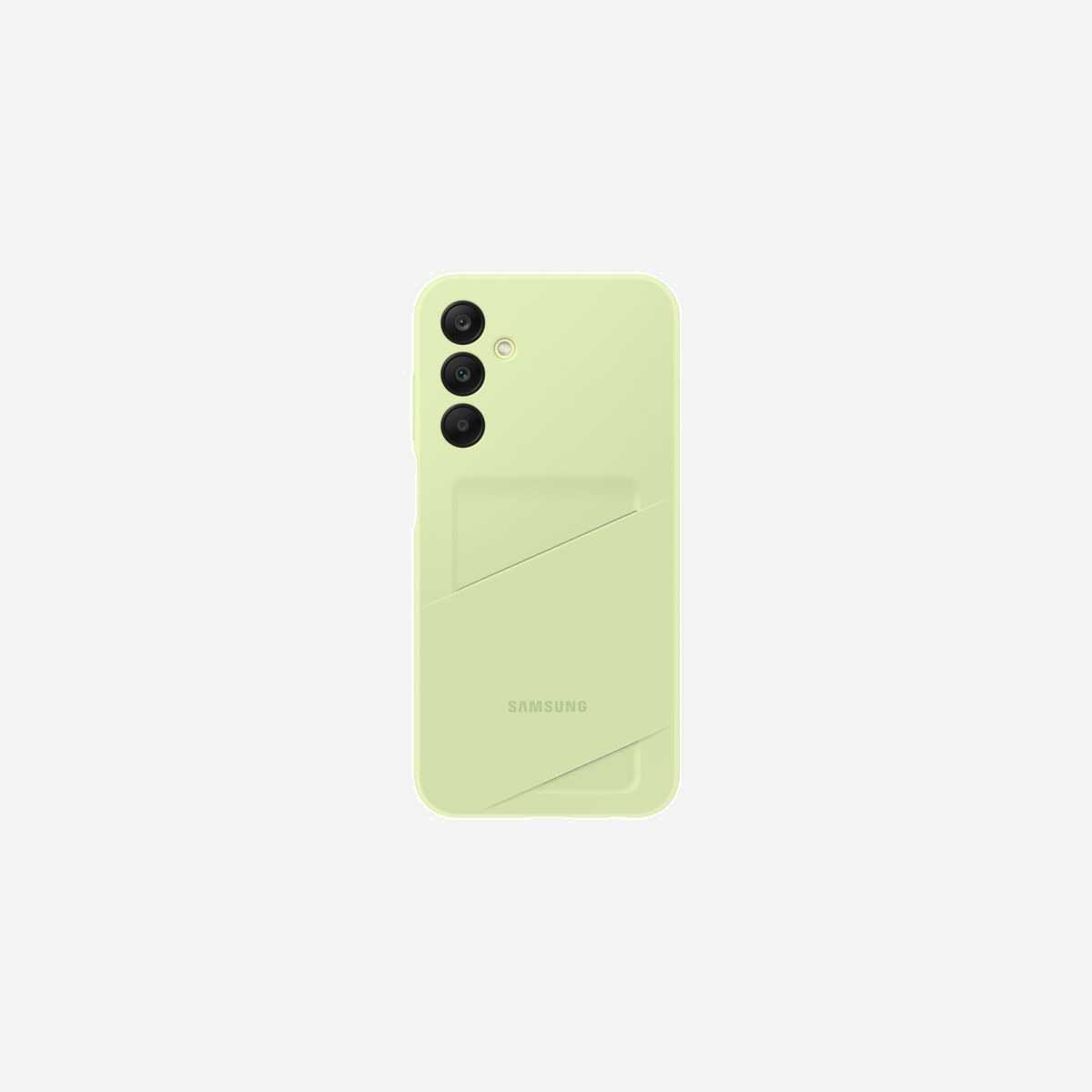 Samsung EF-OA256TMEGWW Housse Citron Vert pour Galaxy A25 5G, Écran 6.5", Porte-Carte Unique, Protection Anti-Rayures, Coloration Monochromatique - Définissez votre style avec des couleurs tendances<br>Plutôt couleur Bleu nuit ou Lime ? Peu importe votre choix, il vous donnera un style unique. Cette coque n'est pas qu'un design tendance, c'est aussi une coque qui saura protéger votre smartphone des rayures et des chutes quotidiennes. Et ce n'est pas tout ! La coque intègre un porte-carte pour n'avoir que l'essentiel avec soi.<br><br>Ne prenez que l'essentiel avec vous<br>Sortez l'esprit léger ! Plus besoin de prendre son portefeuille avec la coque avec porte-carte, elle regroupe tout ce dont vous avez besoin : votre smartphone, et au choix, votre carte bancaire, votre ticket de métro ou bien d'autres.<br><br>Simplifiez vous la vie au quotidien<br>La coque avec porte-carte vous permet de faire valider votre carte sans avoir à la sortir pour payer ou valider un titre de transport.