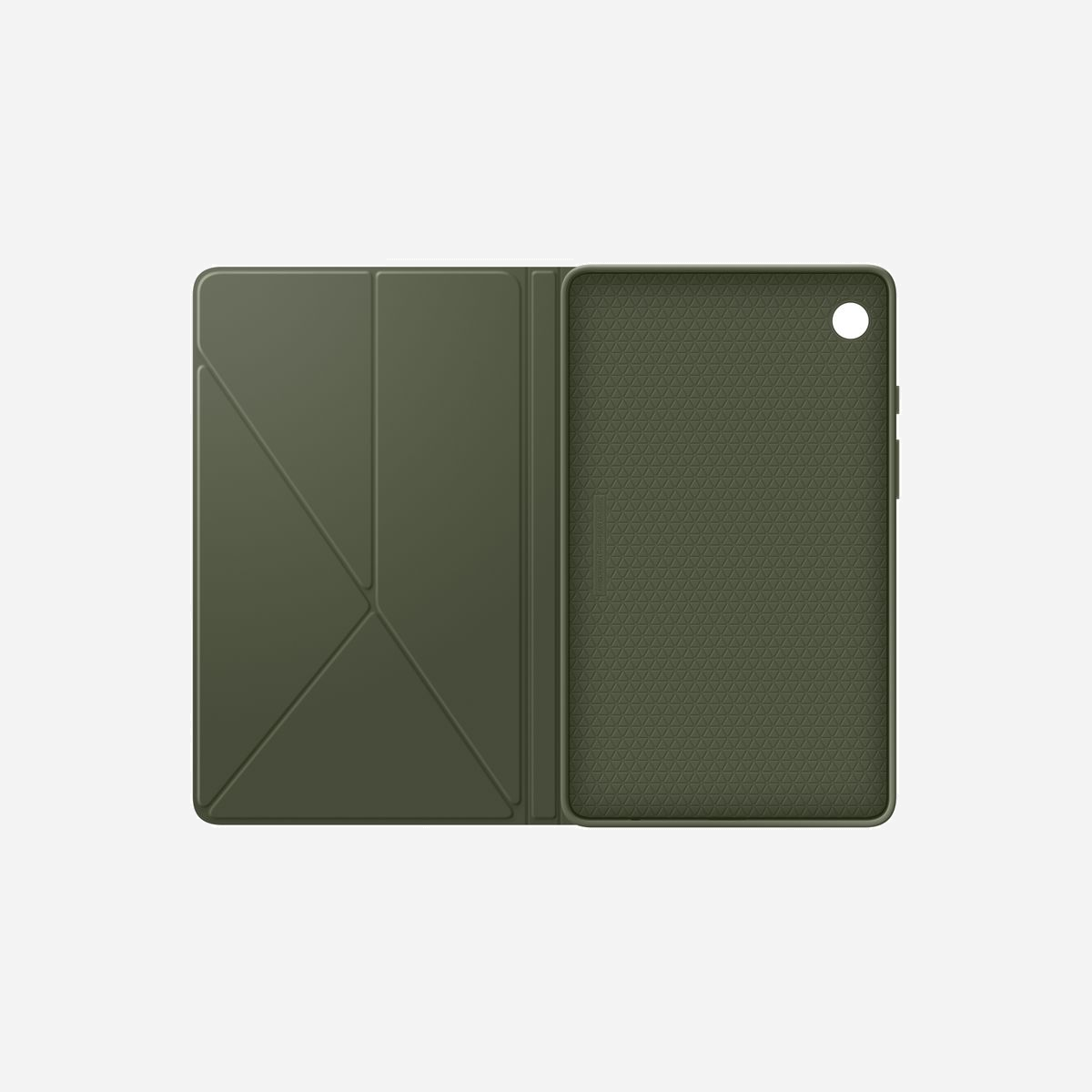 Samsung EF-BX110TBEGWW Étui Folio Noir pour Galaxy Tab A9 (8.7") - 2 Positions - Protection Chocs/Rayures - Dimensions: 214.2x128.9x13.5mm - 190g - Ultra polyvalent pour un confort optimal<br>Mode portrait ou paysage, plus besoin de choisir avec le Book Cover Hybride! Grâce à son dos pliable, profitez d'un support stable vous permettant aussi bien d'afficher vos stories préférées en vertical, que de profiter des plus grands chef d'oeuvre de cinéma en horizontal sur votre Galaxy Tab A9.<br><br>Fini le stress de l'abîmer<br>Besoin de prendre votre tablette pour vos déplacements ? Pas de problème. Peur de l'abîmer ? Pas de problème non plus : grâce au Book Cover hybride, elle est protégée des chocs et des rayures. Même elle n'aura plus peur.