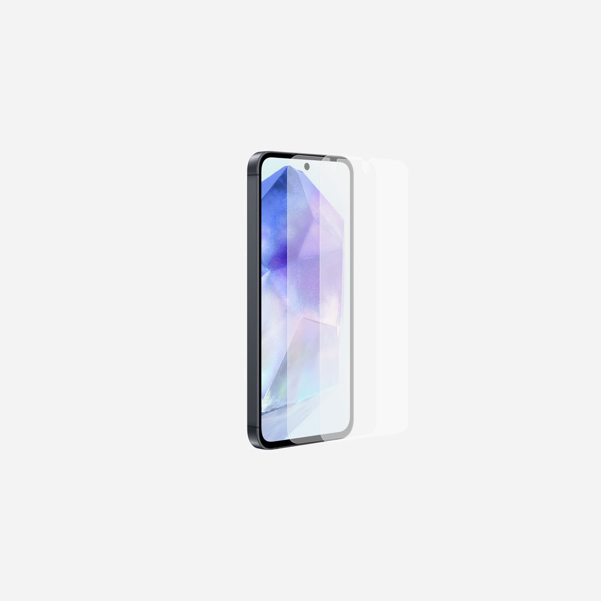 Samsung EF-UA556CTEGWW Film Protection Écran Transparent Galaxy A55 5G - 6.6" - Anti-rayures & Traces - Application Facile - 185.1 x 73.4 mm - <b>Une protection invisible</b><br>Protégez votre écran tout en préservant sa réactivité et fluidité pour les interactions tactiles et la qualité de ses couleurs. Sa transparence et ses découpes bord à bord rendront ce film de protection invisible.<br><br><b>Ajoutez une couche de protection</b><br>Grâce à ses technologies anti-marques et anti-rayures, le film de protection conservera toute la qualité de votre écran pour le préserver des chutes et rayures du quotidien.<br><br><b>Une installation simple et rapide</b><br>Grâce à l'applicateur fourni, positionnez parfaitement votre film de protection sans le moindre effort.