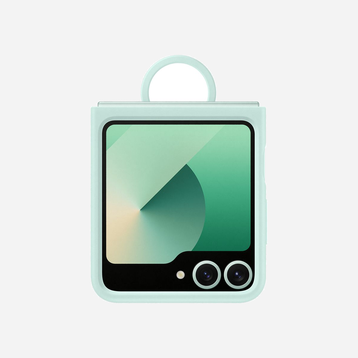 Samsung EF-PF741TMEGWW Housse Silicone Menthe pour Galaxy Z Flip6 (6.7") avec Anneau de Maintien - Un style haut en couleur<br>Exprimez votre personnalité grâce au choix de coloris pop et tendances de la coque en silicone. Que votre style soit audacieux ou intemporel, vous trouverez forcément la nuance qui correspond à votre personnalité.<br><br>Un anneau pour une excellente prise en main<br>Bien plus qu'une simple coque, laissez vous séduire par la magie de son anneau iconique, qui offre une prise en main idéale et sécurisée. Avec lui fini les chutes, portez votre smartphone avec élégance comme un accessoire qui sublime votre style.<br><br>Une coque multi-fonctions<br>Qui a dit que l'on ne pouvait pas allier stylé et pratique ? Avec sa finition lisse et mate, profitez d'une prise en main douce et agréable, pour tenir votre smartphone de manière confortable et sécurisée.