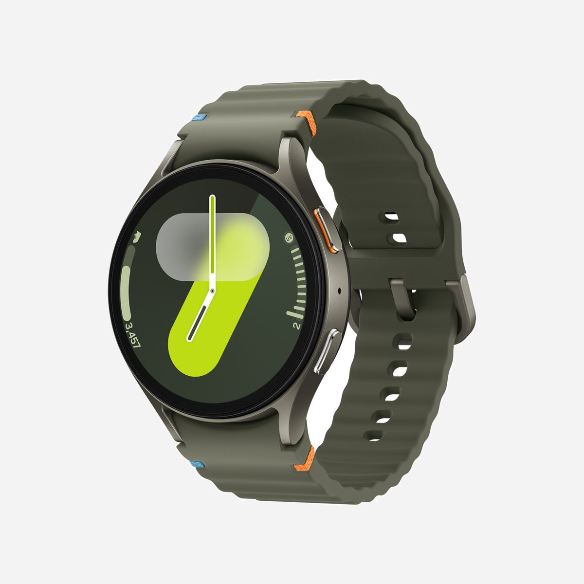 Samsung Galaxy Watch7 SM-L310NZGADBT Vert 44mm AMOLED 1.5" 480x480 Wear OS RAM 2MB Wifi GPS Bluetooth 5.3 Batterie 425mAh IP68 - Samsung Galaxy Watch7 . Taille de l'écran: 3,81 cm (1.5"), Technologie d'affichage: AMOLED, Résolution de l'écran: 480 x 480 pixels, Écran tactile. Capacité de la RAM: 2 Mo. Wifi. GPS (satellite). Capacité de la batterie: 425 mAh. Poids: 33,8 g. Couleur du bracelet: Vert, Taille du bracelet: M/L. Système d'exploitation installé: Wear OS