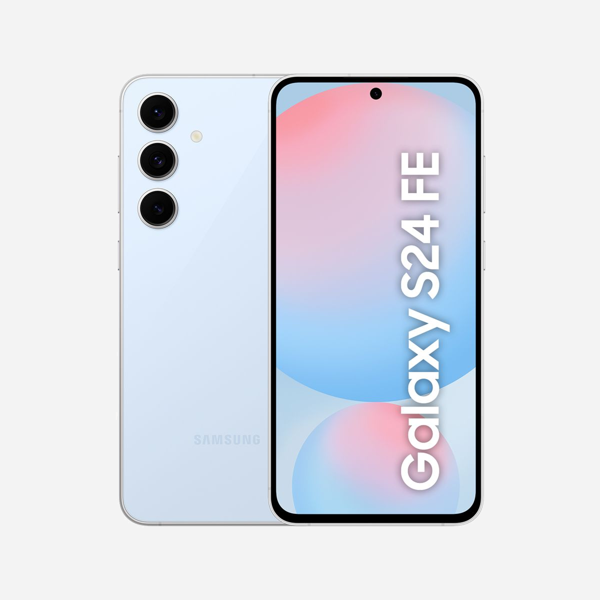 Samsung Galaxy S24 FE SM-S721BLBDEUE Écran 6.7" Dynamic AMOLED 2X 120Hz Exynos 2400e 8GB RAM 128GB 5G Double SIM Android 14 Bleu - Samsung Galaxy S24 FE . Taille de l'écran: 17 cm (6.7"), Résolution de l'écran: 2340 x 1080 pixels. Famille de processeur: Samsung Exynos, Modèle de processeur: 2400e. Capacité de la RAM: 8 Go, Capacité de stockage interne: 128 Go. Résolution de la caméra arrière (numerique): 50 MP, Type de caméra arrière: Trois modules photo. Capacité de la carte SIM: Double SIM. Système d'exploitation installé: Android 14. Capacité de la batterie: 4700 mAh. Couleur du produit: Bleu. Poids: 213 g